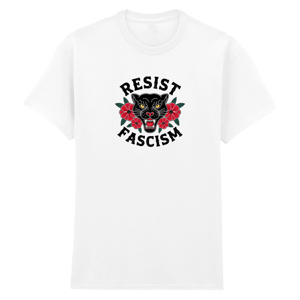 RESIST FASCISM PANTHER T-SHIRT