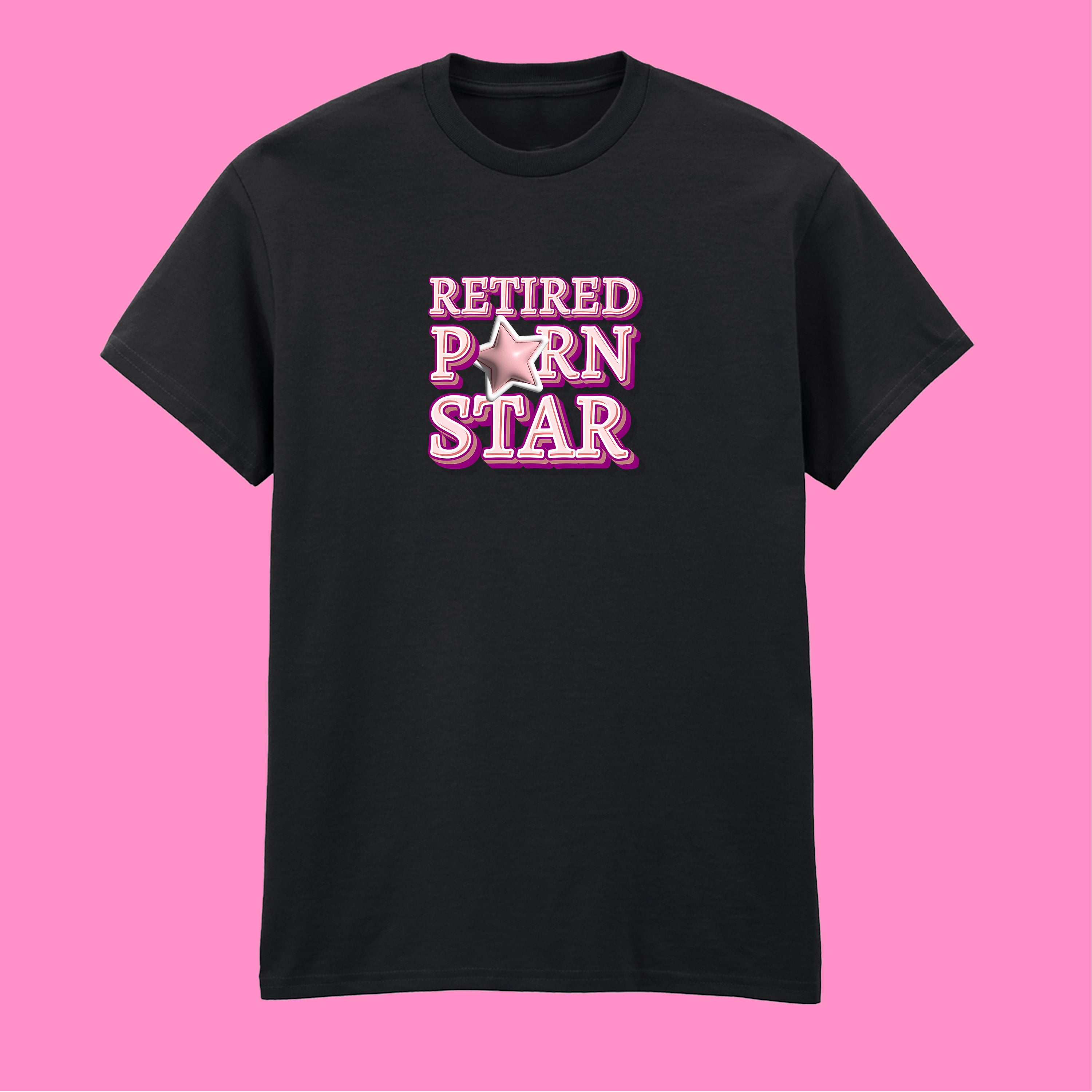 RETIRED PORN STAR T-SHIRT