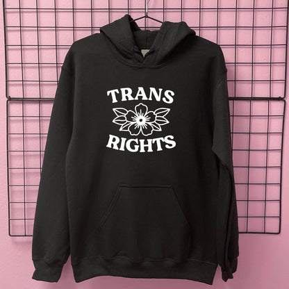TRANS RIGHTS FLOWER HOODIE