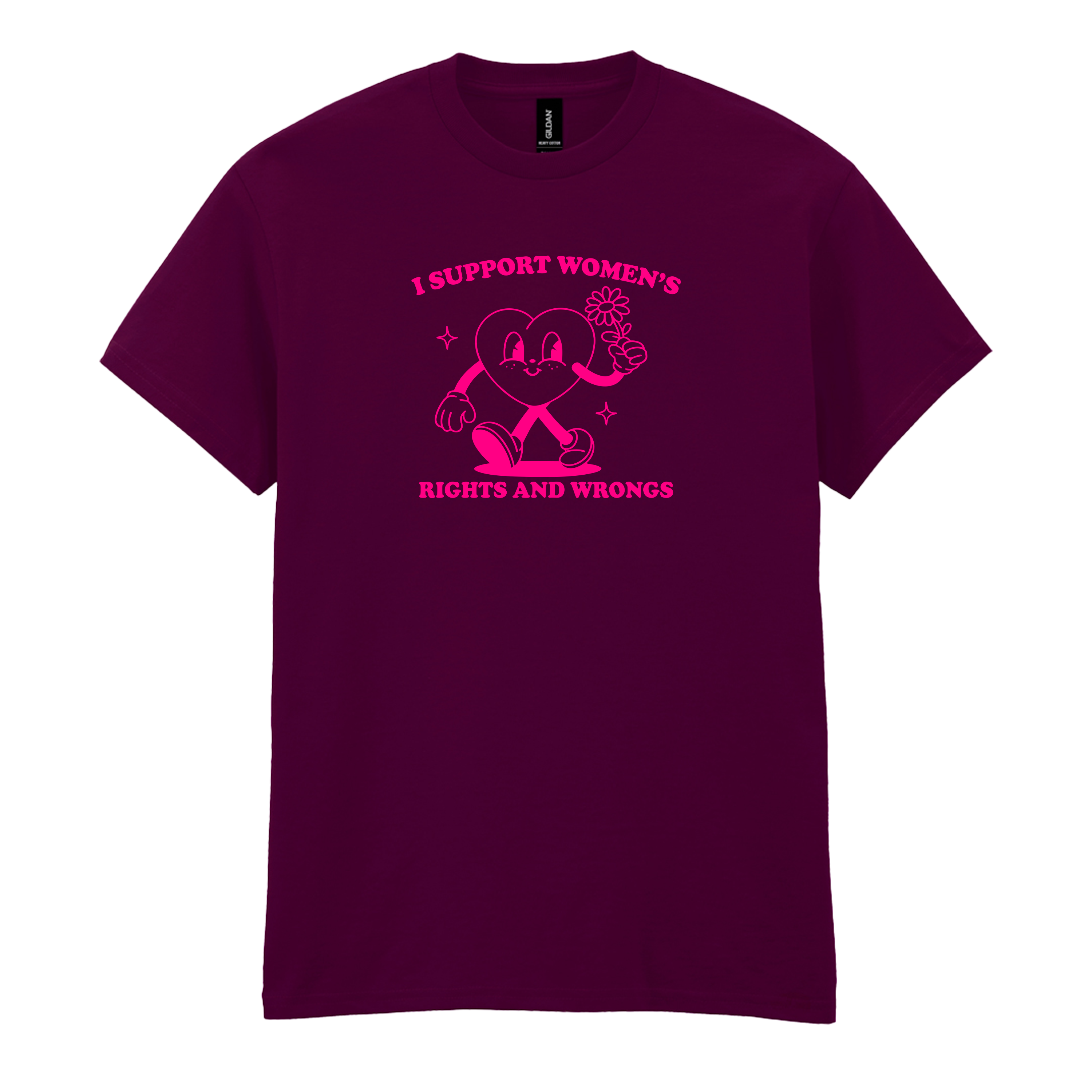 I SUPPORT WOMEN'S RIGHTS AND WRONGS T-SHIRT