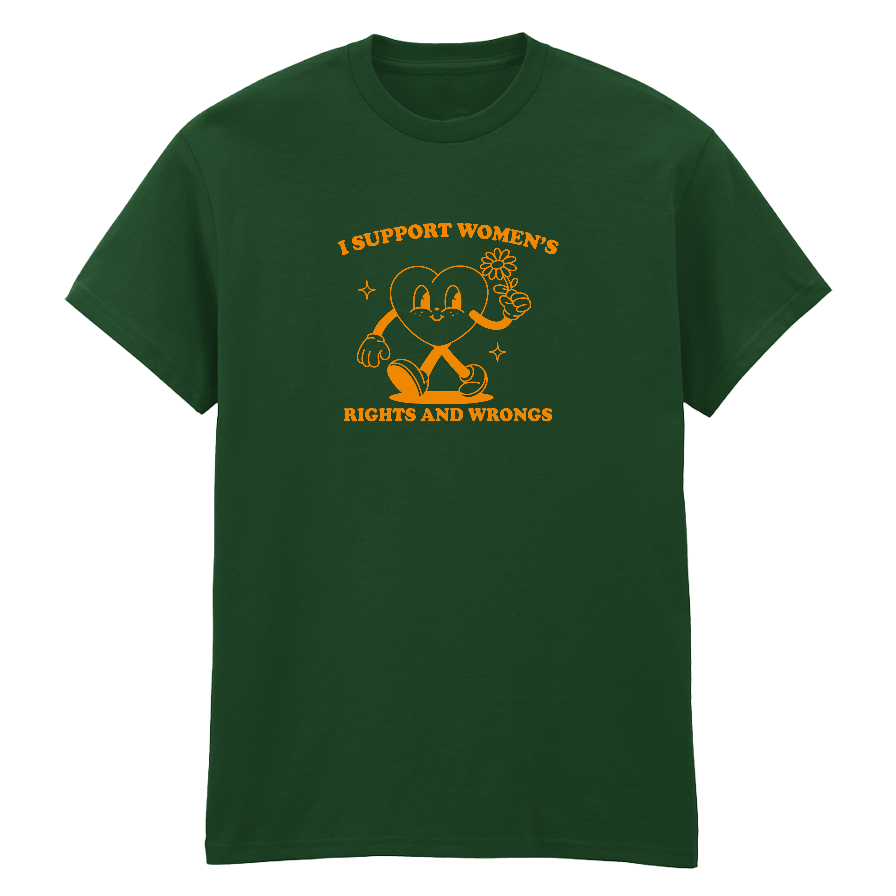 I SUPPORT WOMEN'S RIGHTS AND WRONGS T-SHIRT