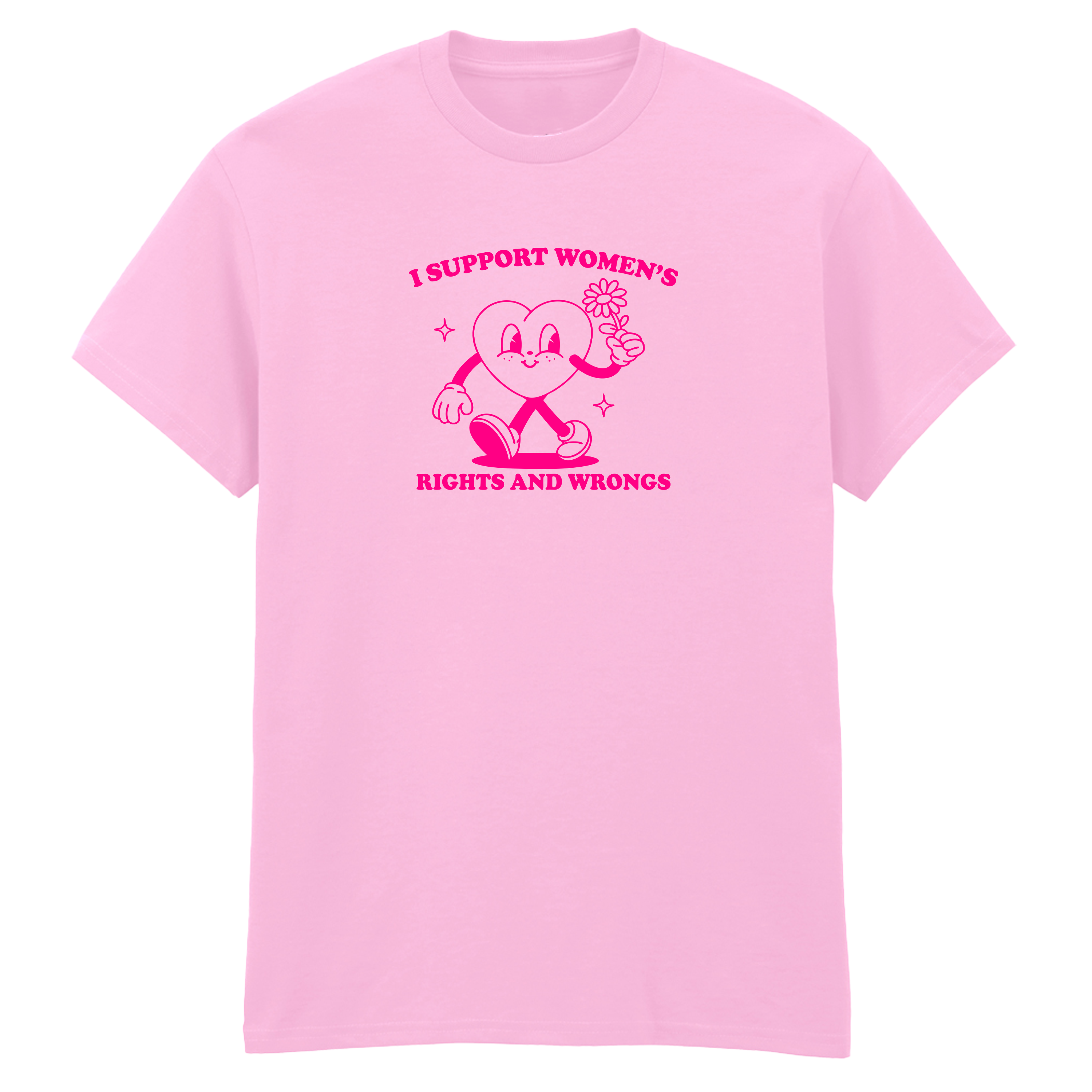 I SUPPORT WOMEN'S RIGHTS AND WRONGS T-SHIRT