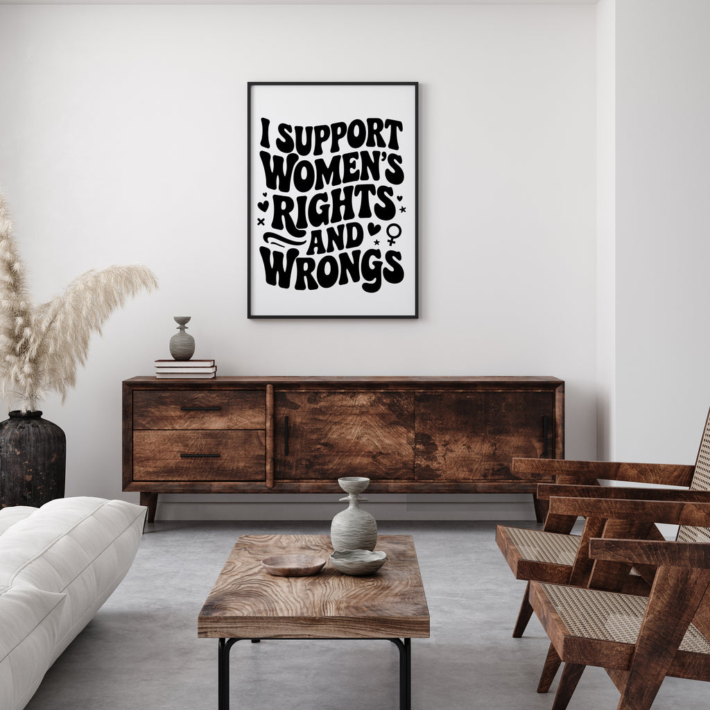 I SUPPORT WOMEN'S RIGHTS PRINT