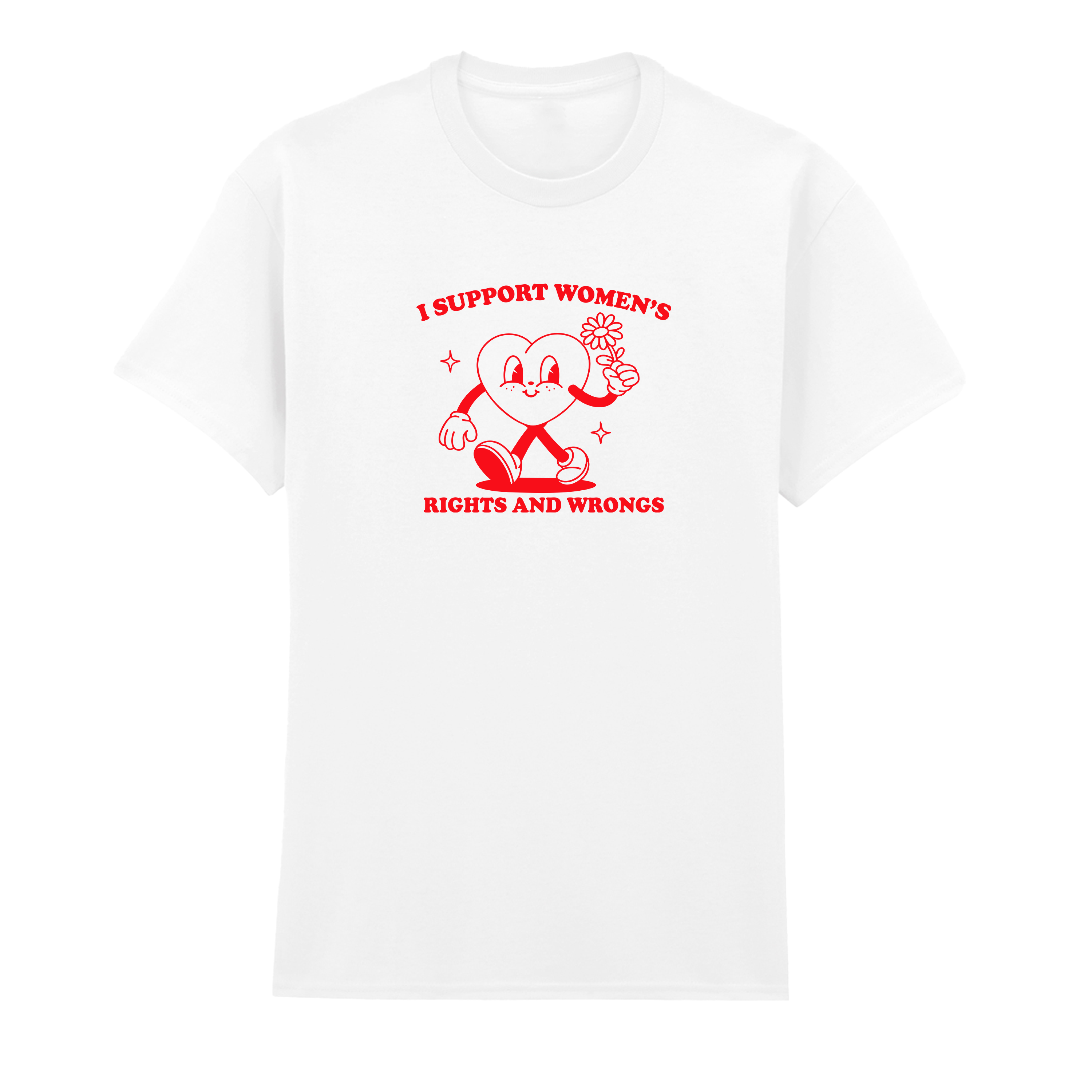 I SUPPORT WOMEN'S RIGHTS AND WRONGS T-SHIRT