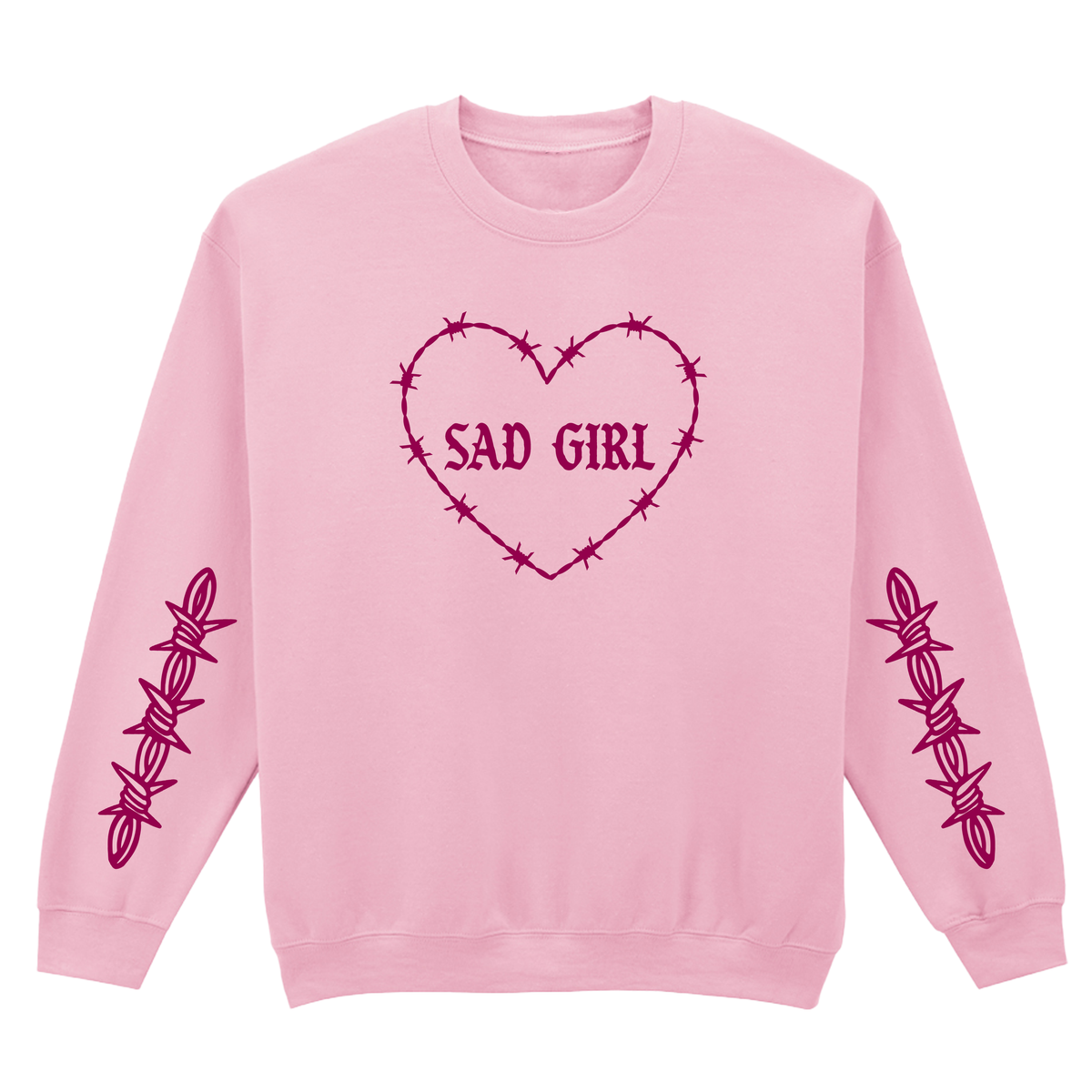SAD GIRL SLEEVE SWEATSHIRT
