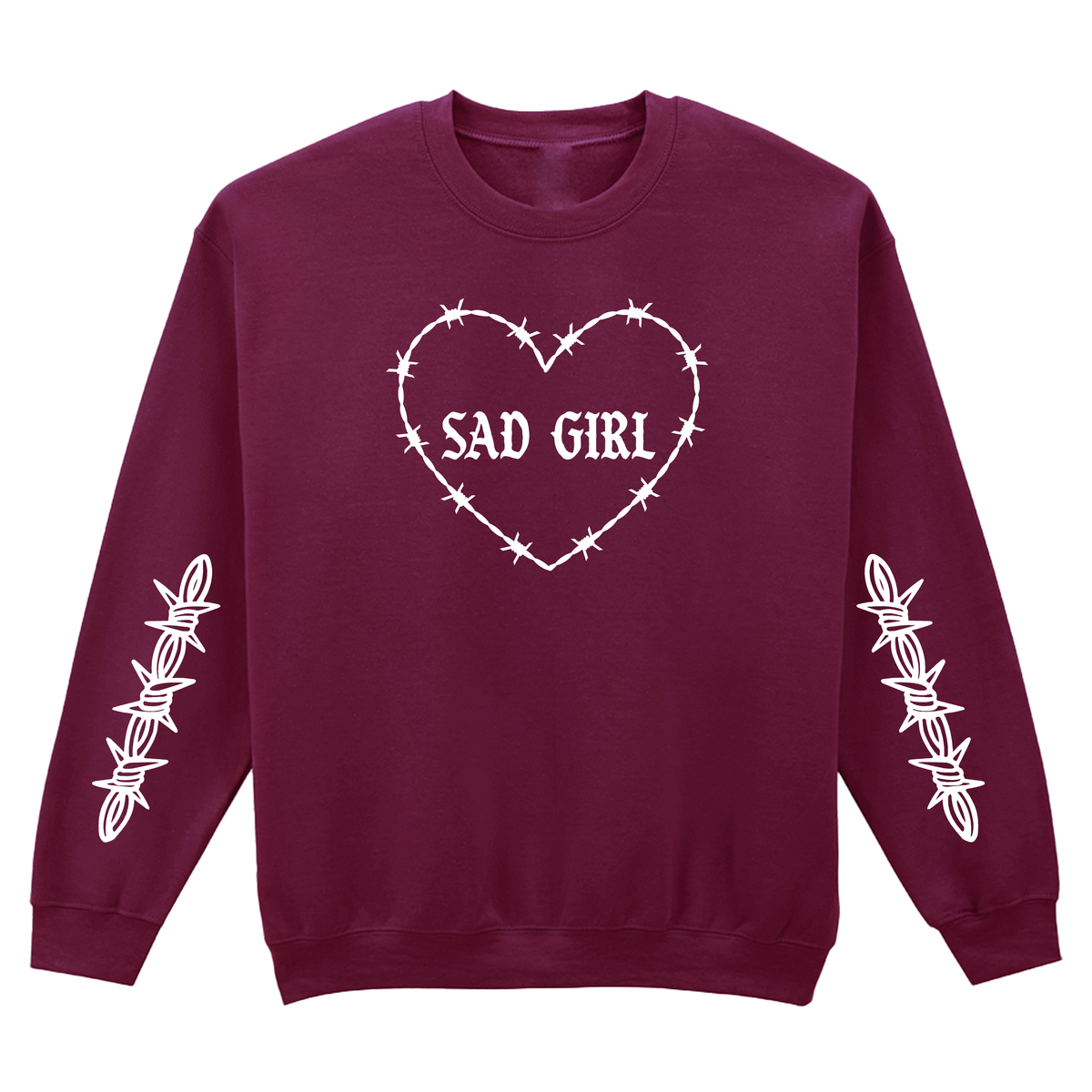SAD GIRL SLEEVE SWEATSHIRT