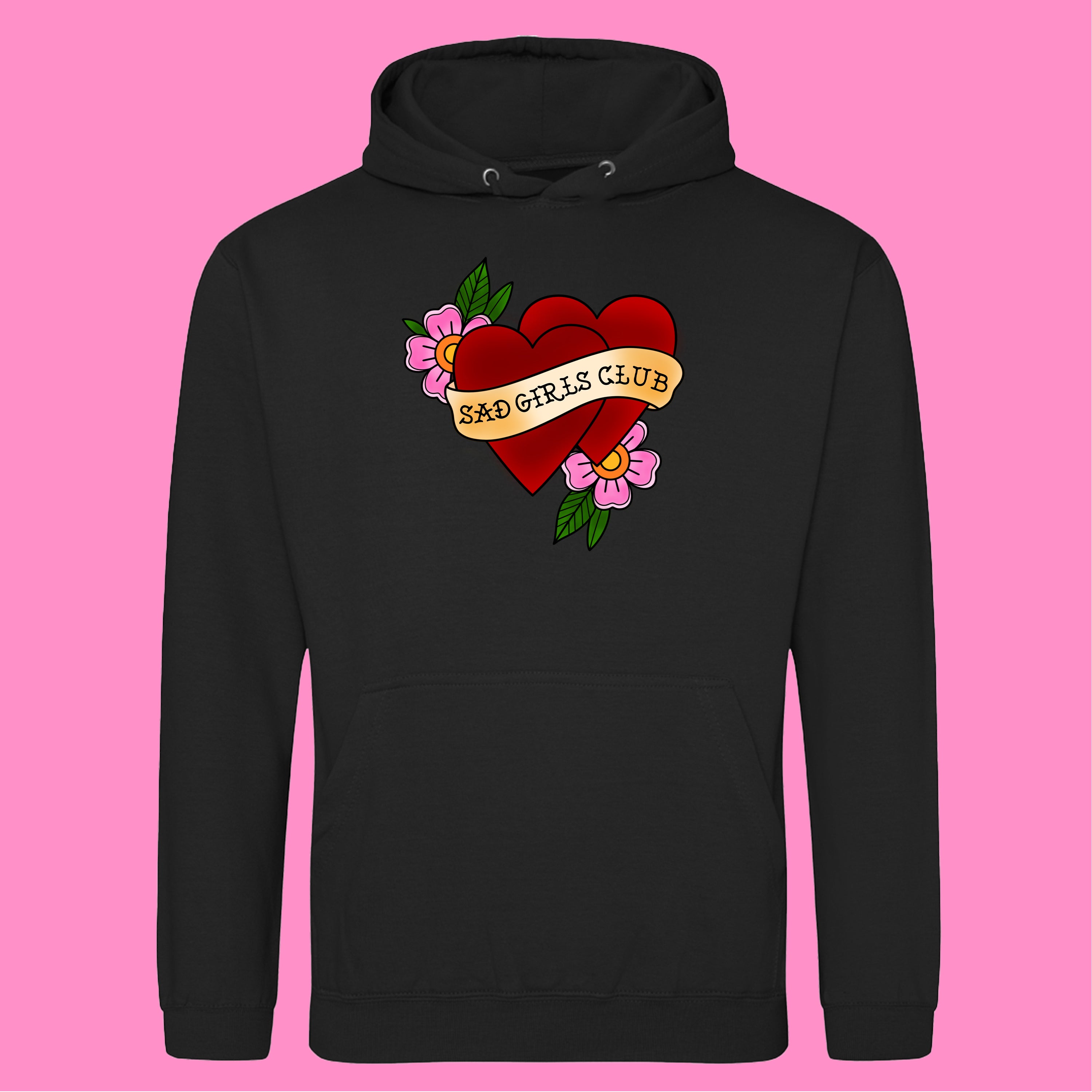 SAD GIRLS CLUB HEART TATTOO HOODIE