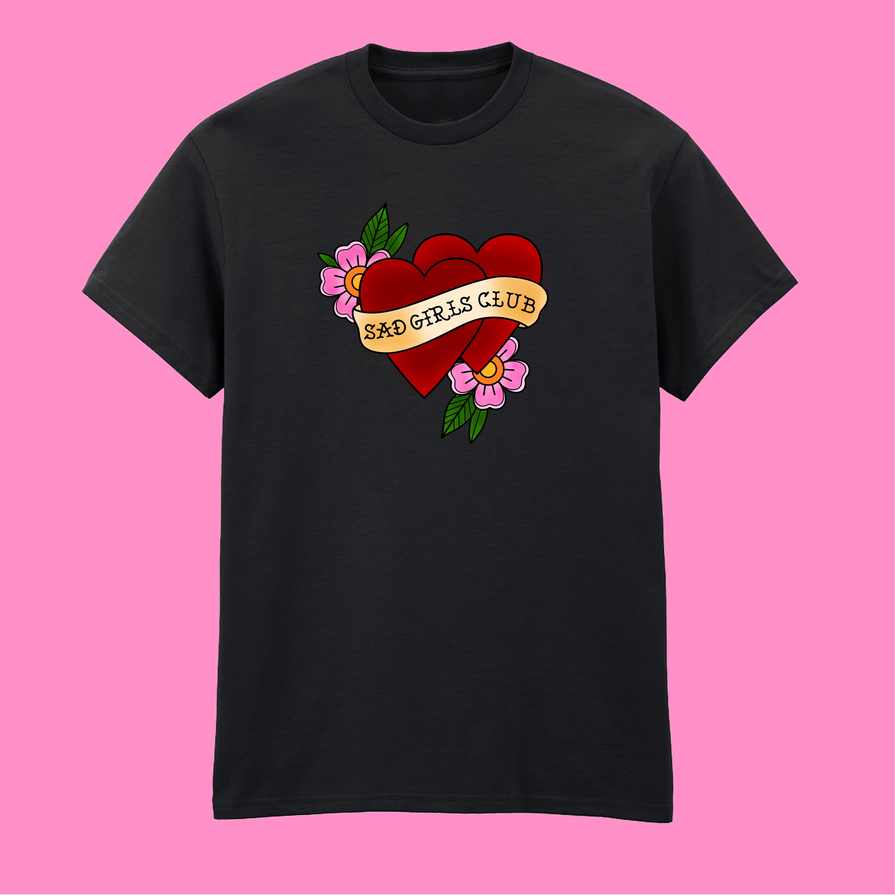SAD GIRLS CLUB HEART TATTOO T-SHIRT