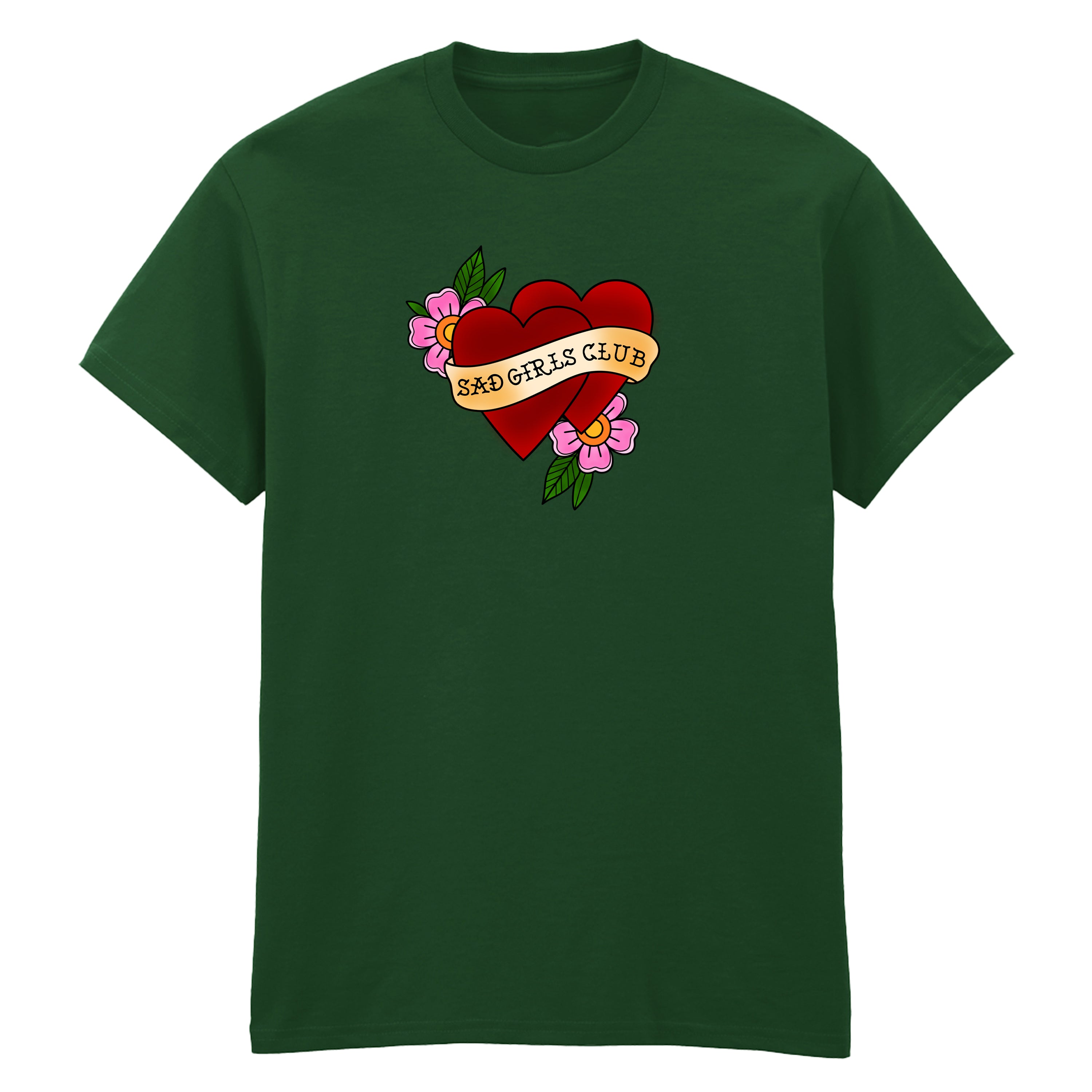 SAD GIRLS CLUB HEART TATTOO T-SHIRT