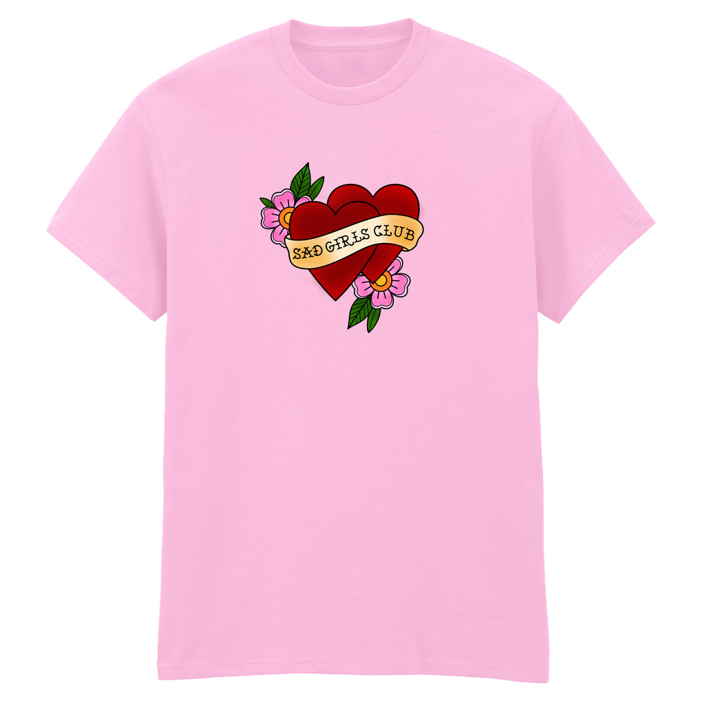 SAD GIRLS CLUB HEART TATTOO T-SHIRT
