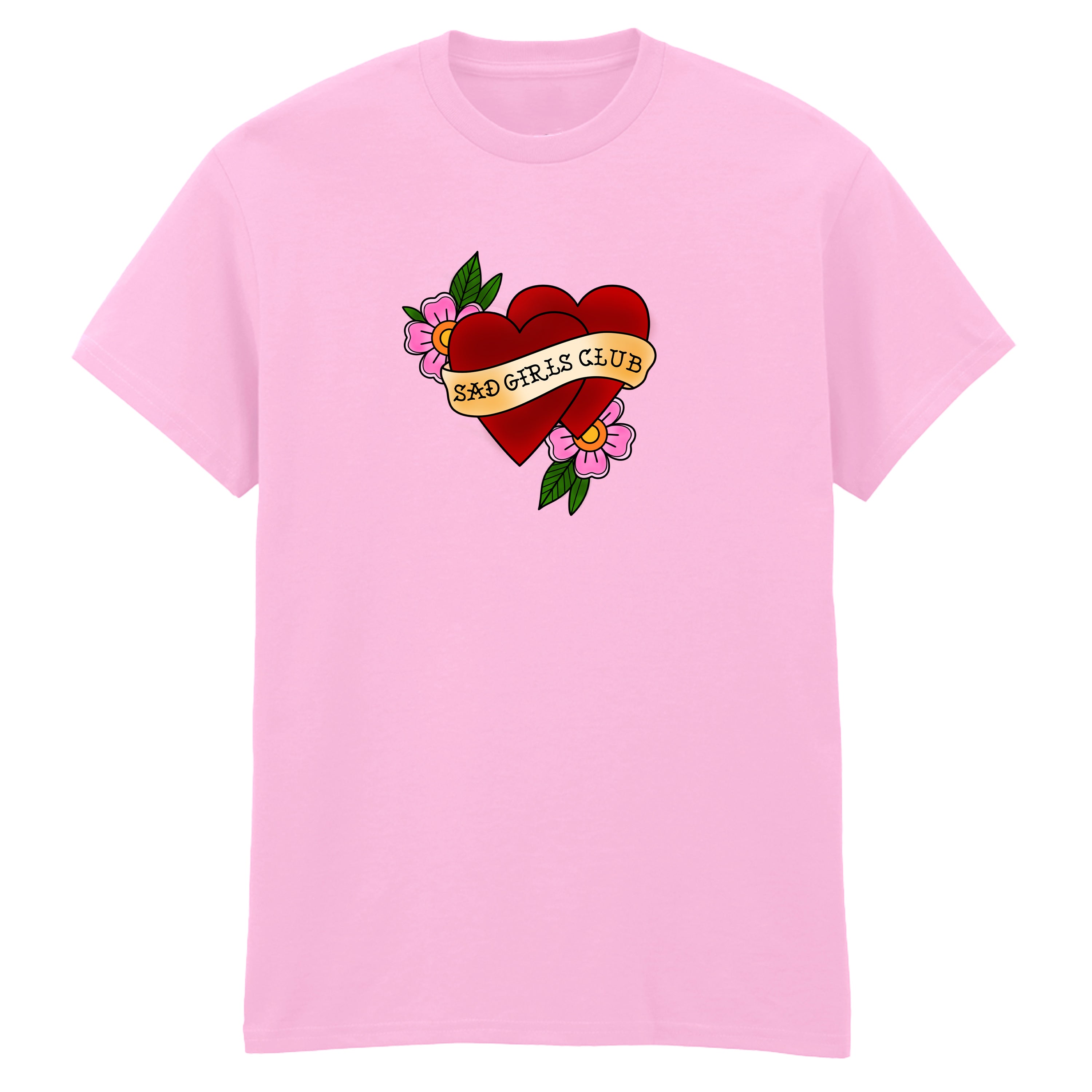 SAD GIRLS CLUB HEART TATTOO T-SHIRT