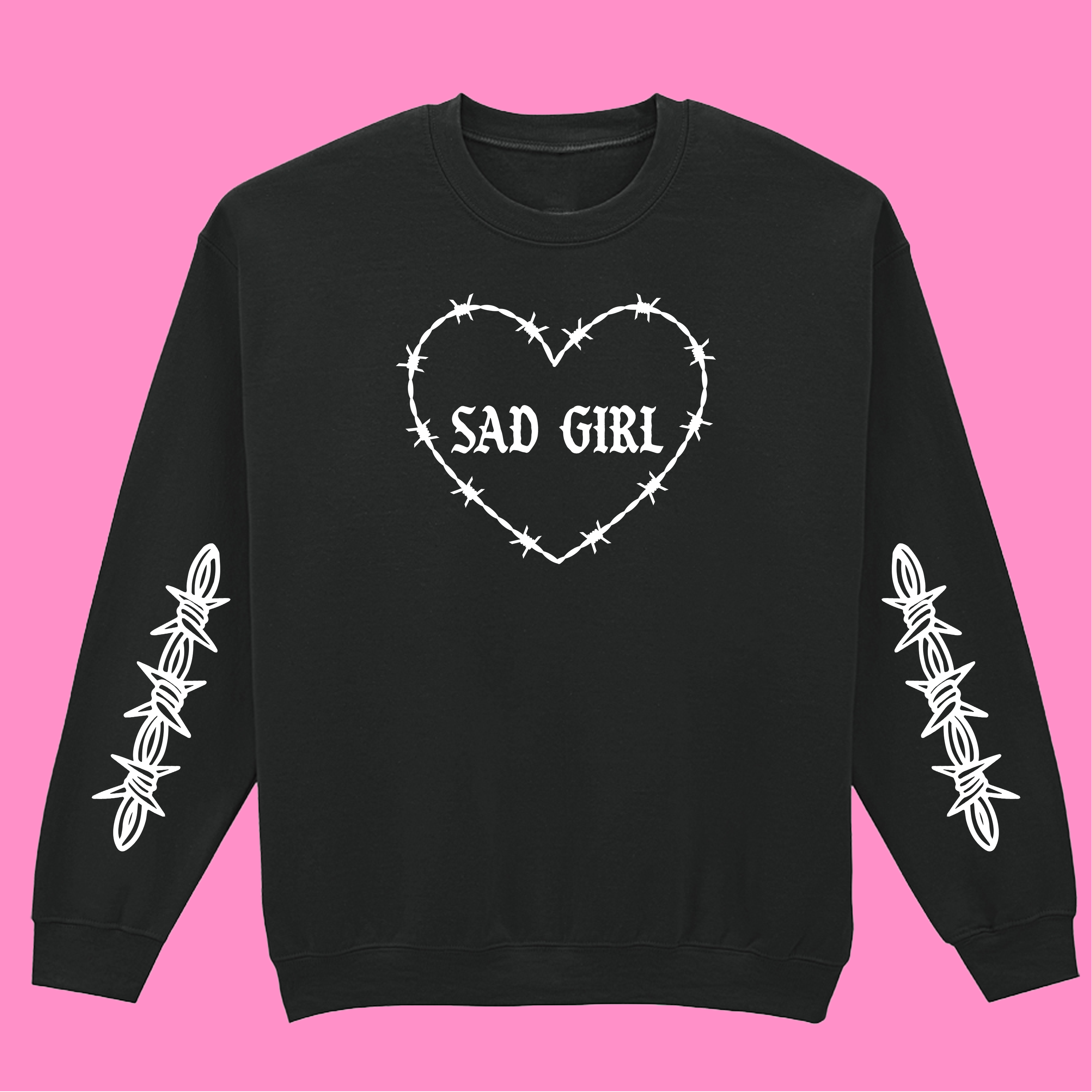 SAD GIRL SLEEVE SWEATSHIRT