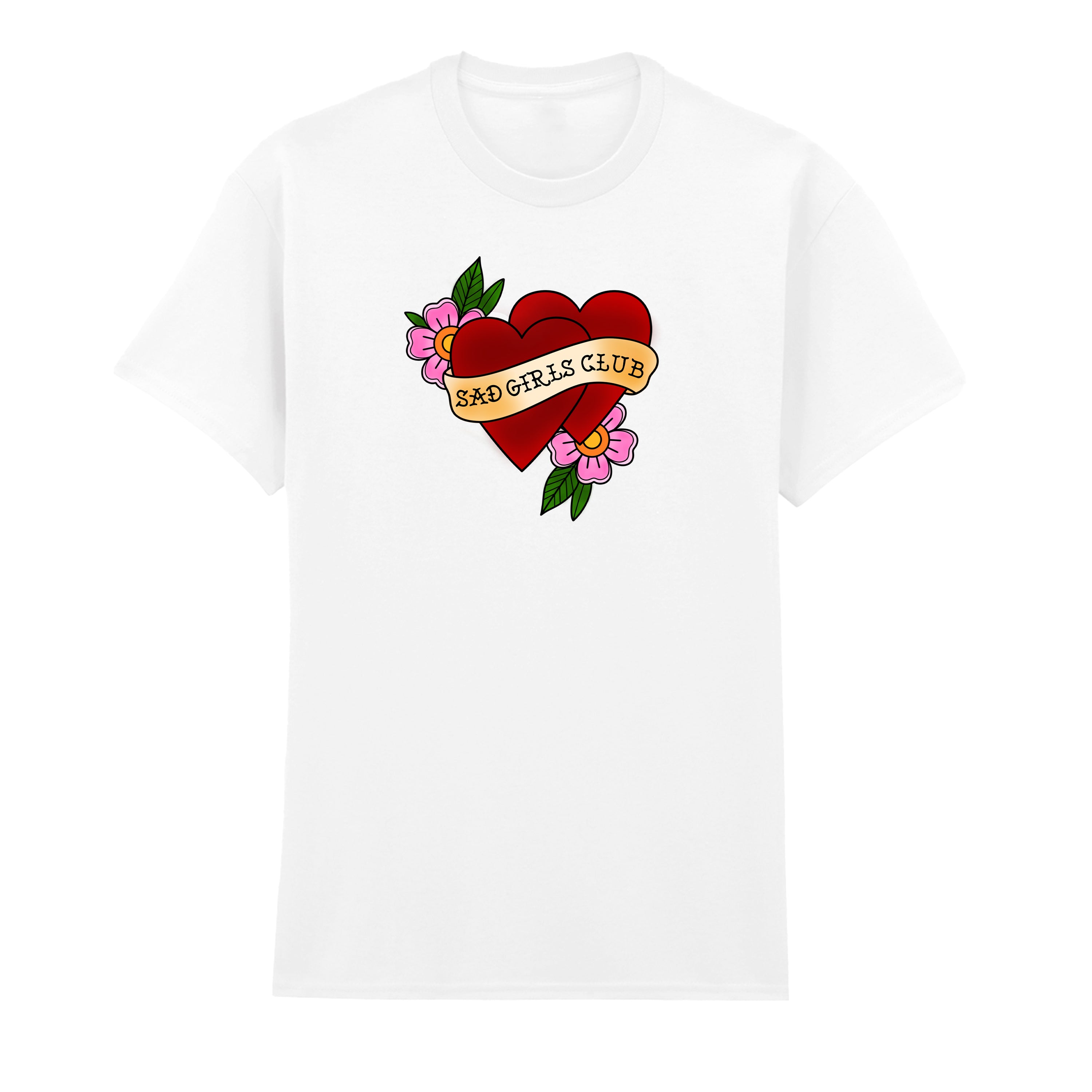 SAD GIRLS CLUB HEART TATTOO T-SHIRT