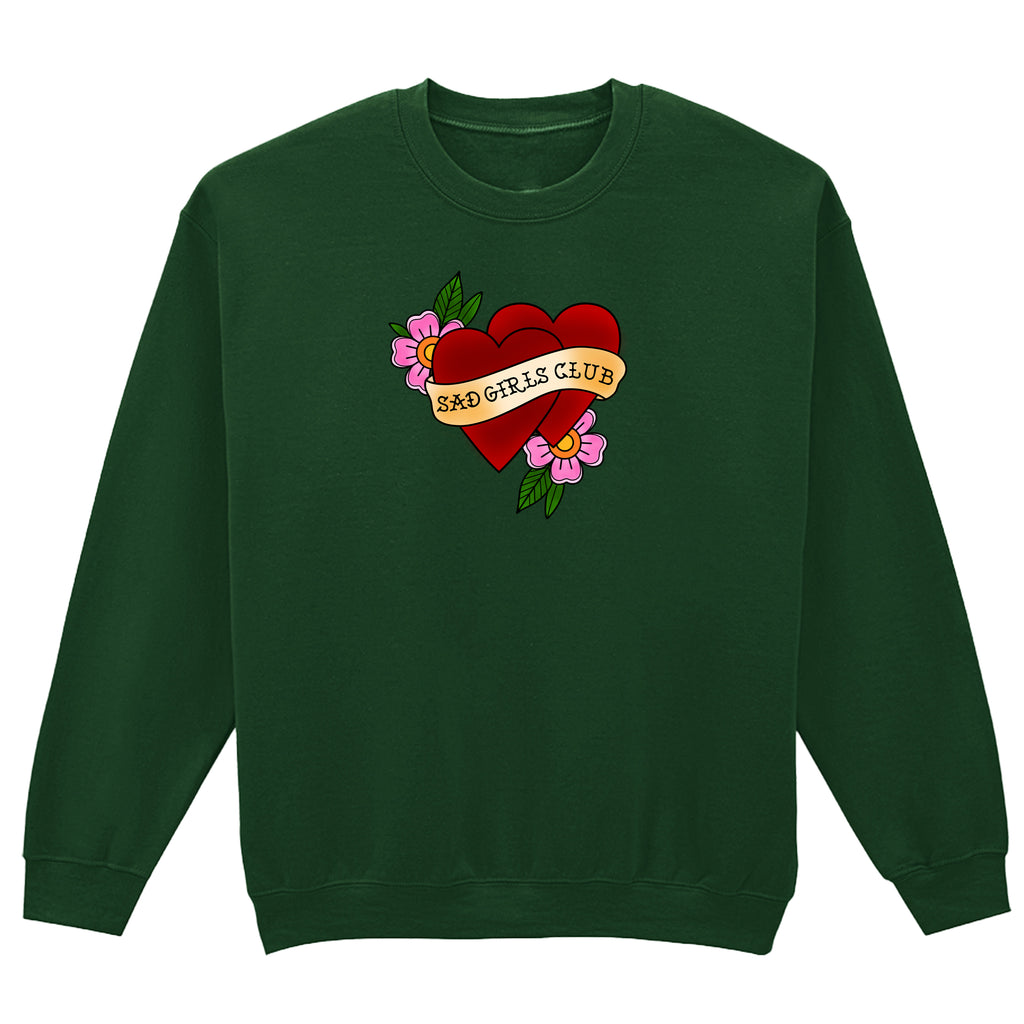 SAD GIRLS CLUB HEART TATTOO SWEATSHIRT