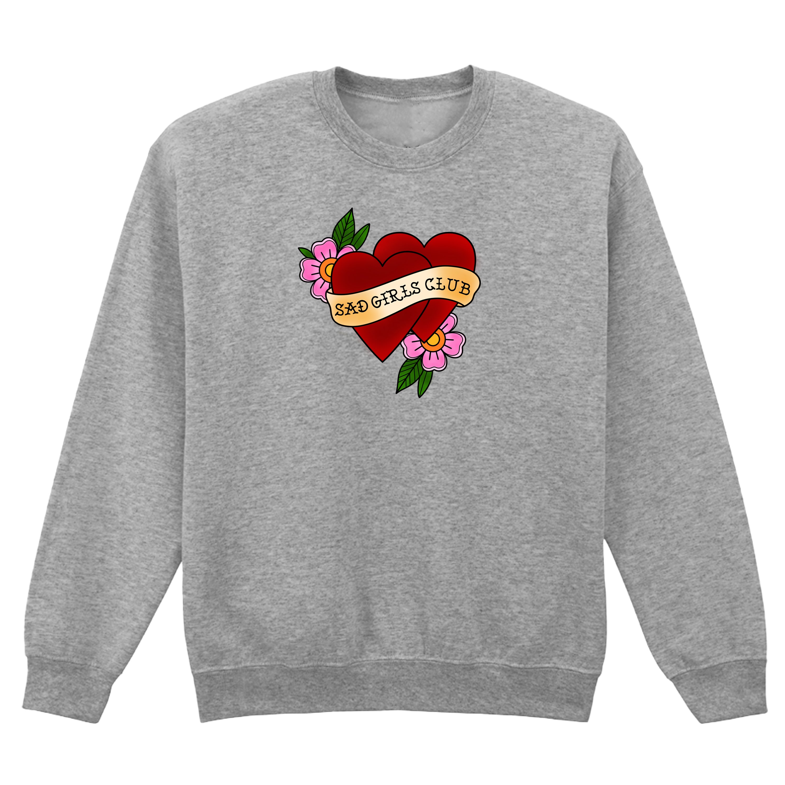 SAD GIRLS CLUB HEART TATTOO SWEATSHIRT
