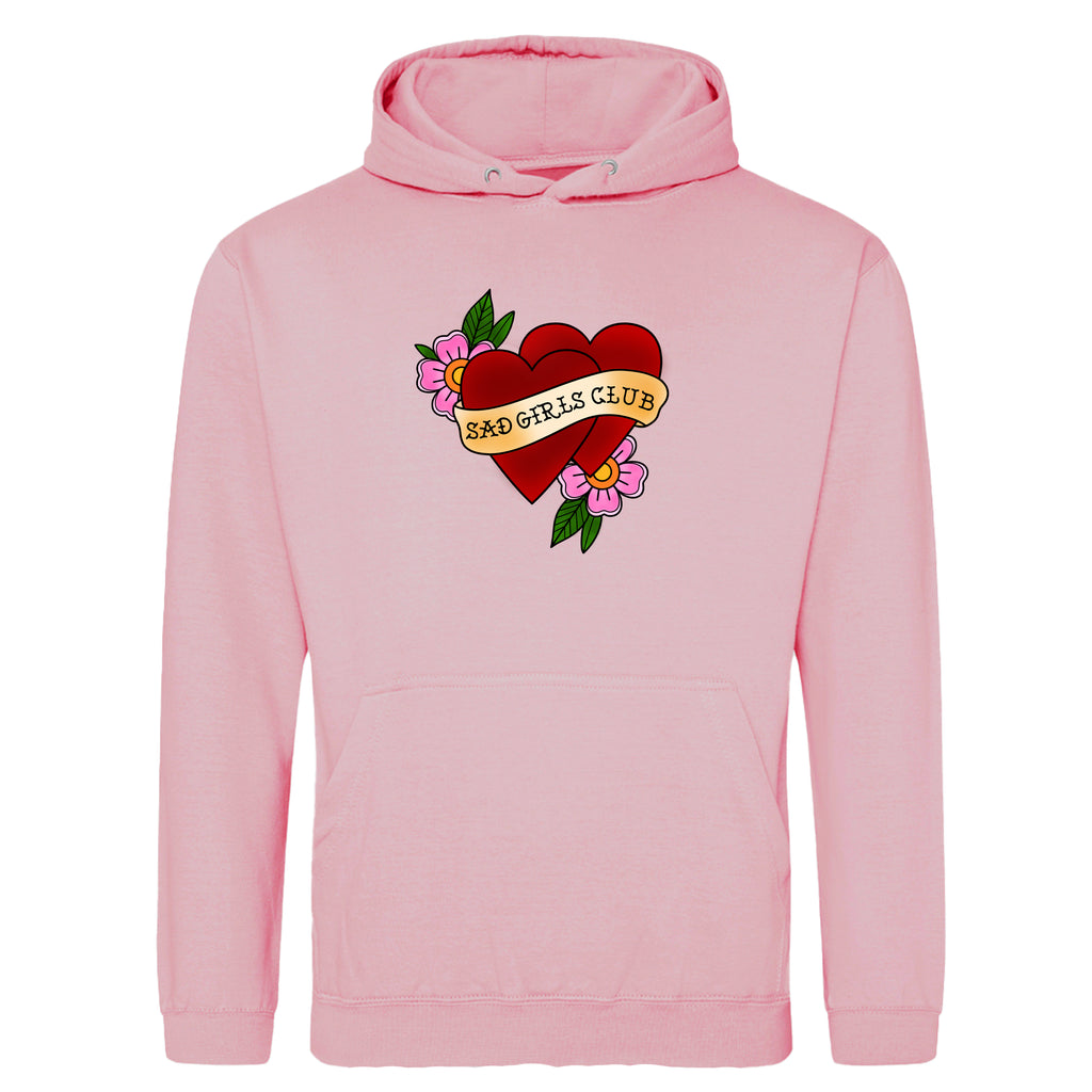 SAD GIRLS CLUB HEART TATTOO HOODIE