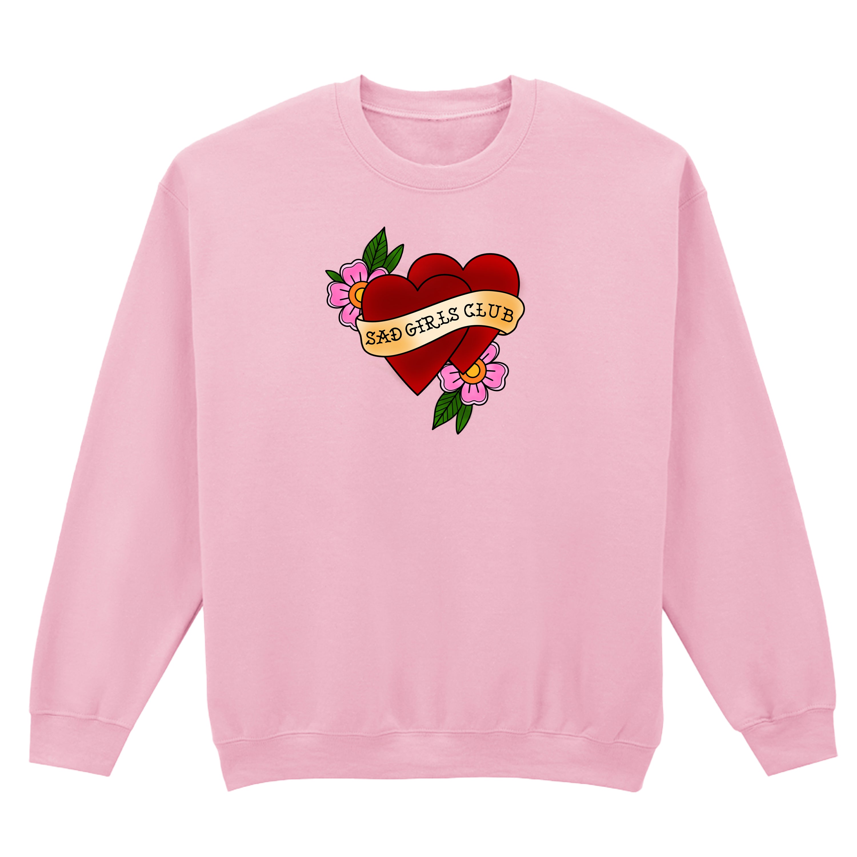 SAD GIRLS CLUB HEART TATTOO SWEATSHIRT