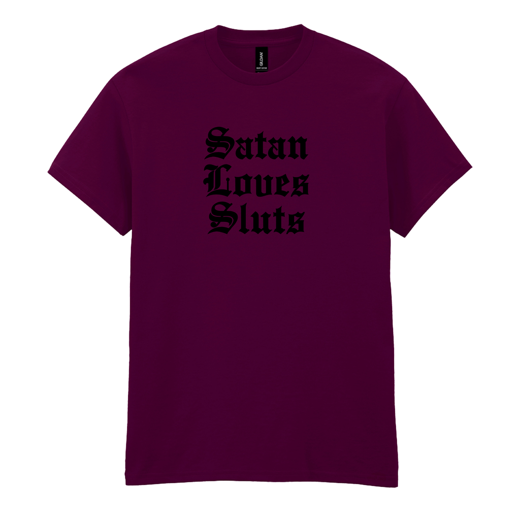 SATAN LOVES SLUTS T-SHIRT
