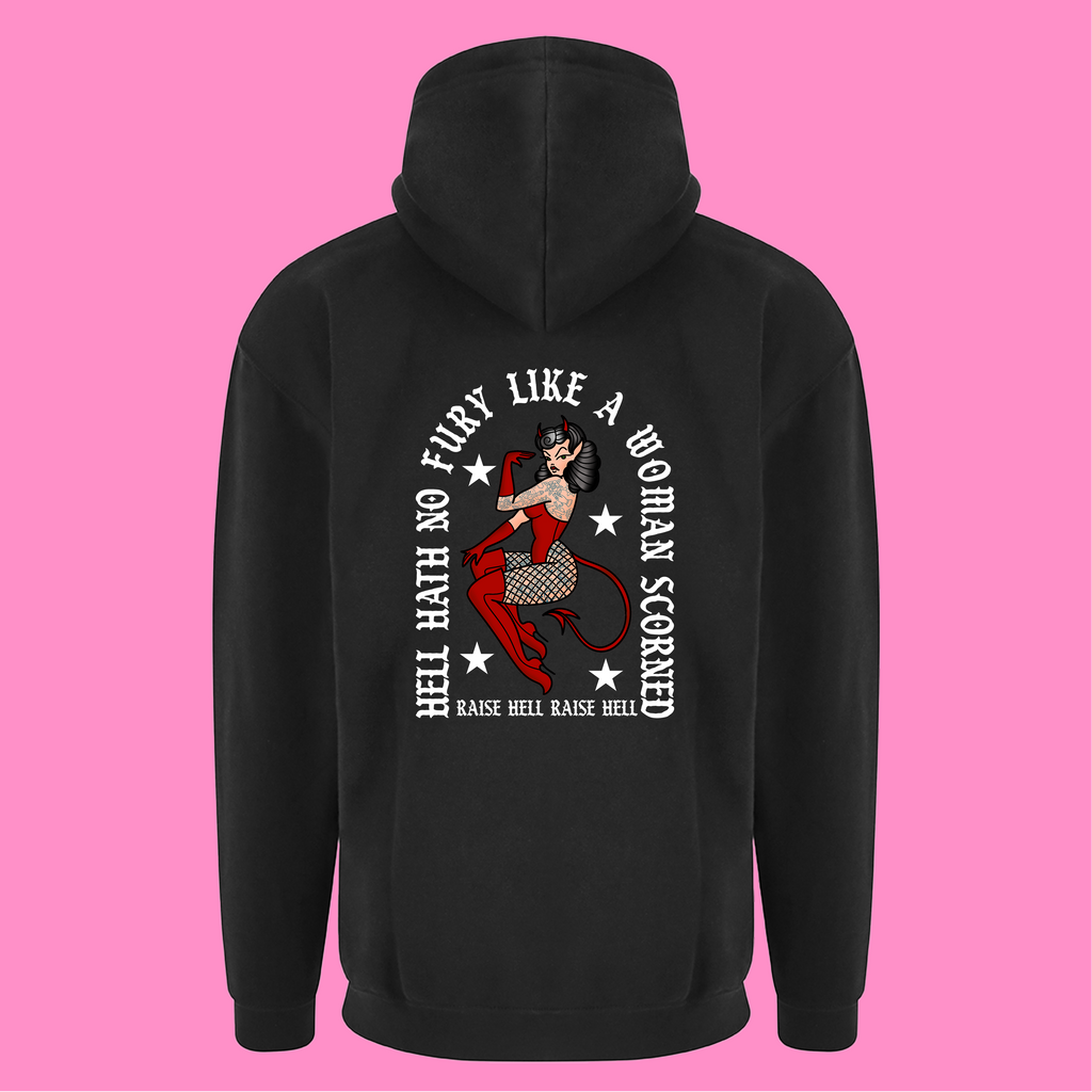 WOMAN SCORNED ZIP HOODIE