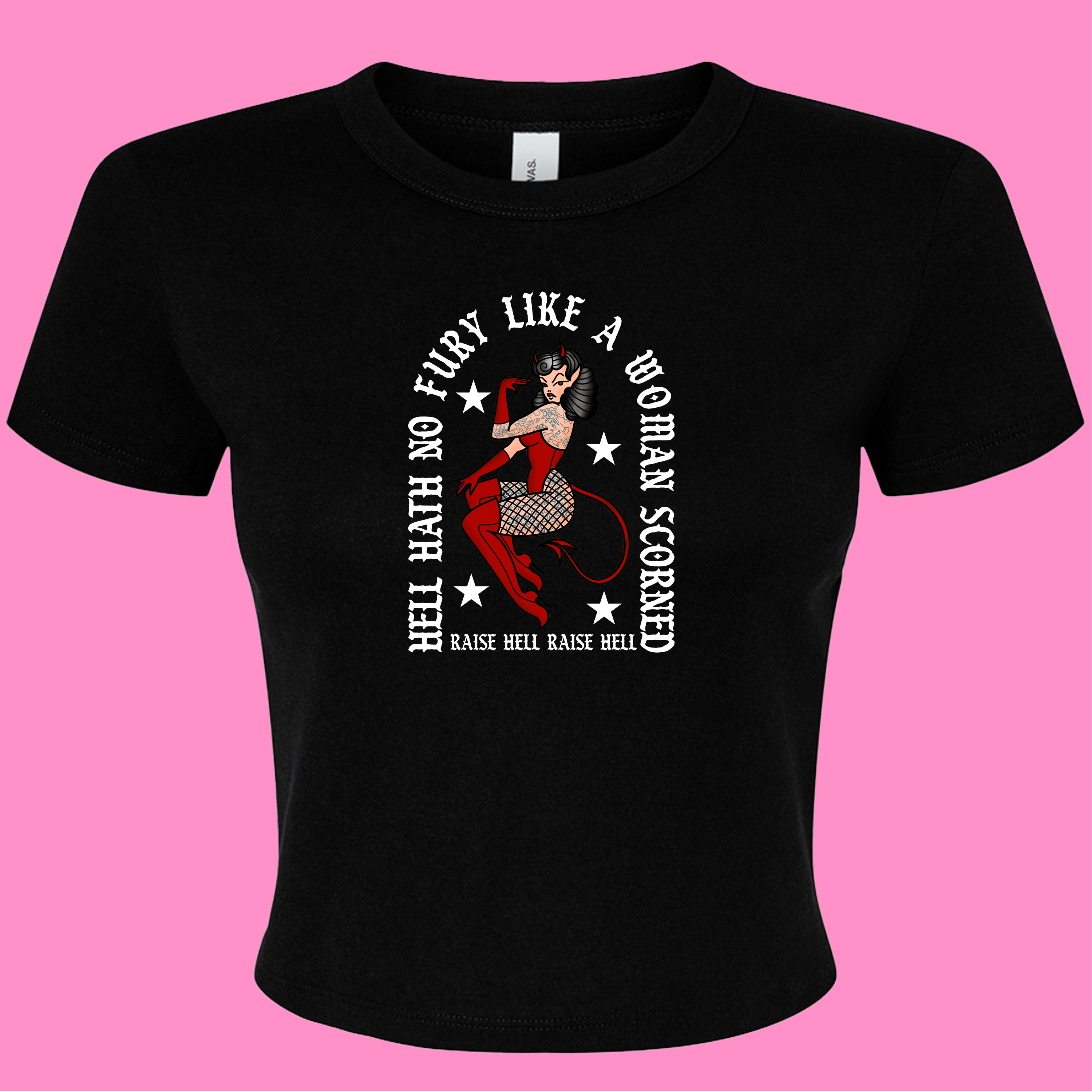 HELL HATH NO FURY LIKE A WOMAN SCORNED BABY T-SHIRT