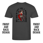 WOMAN SCORNED FRONT AND BACK T-SHIRT