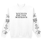 TATTOOS ARE FOR SCUMBAGS SLEEVE SWEATSHIRT