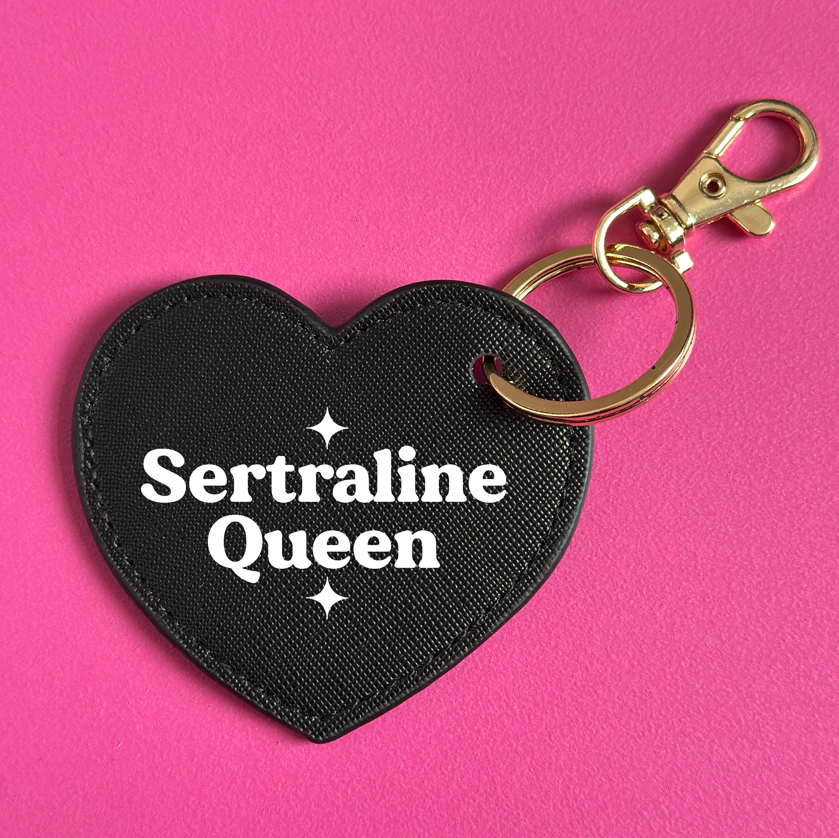 SERTRALINE QUEEN HEART KEYRING