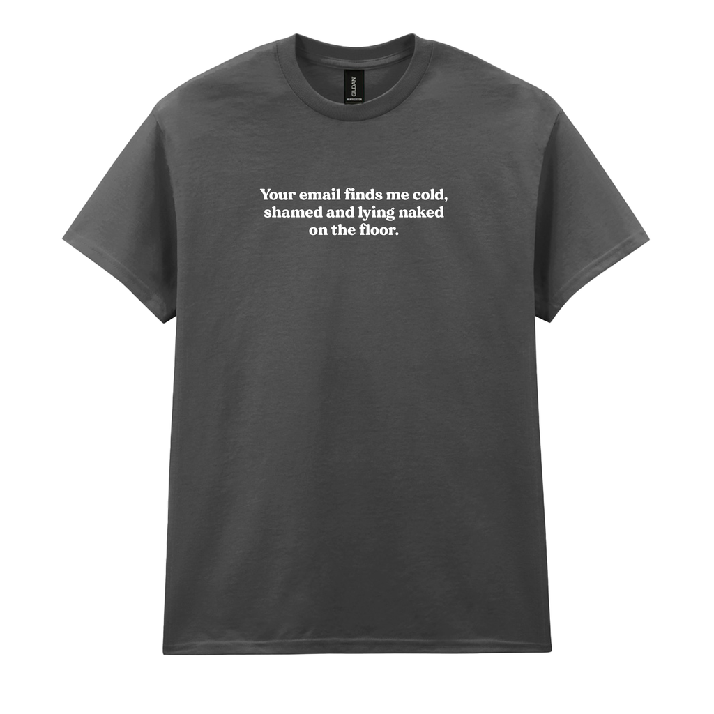 YOUR EMAIL FINDS ME SHAMED T-SHIRT