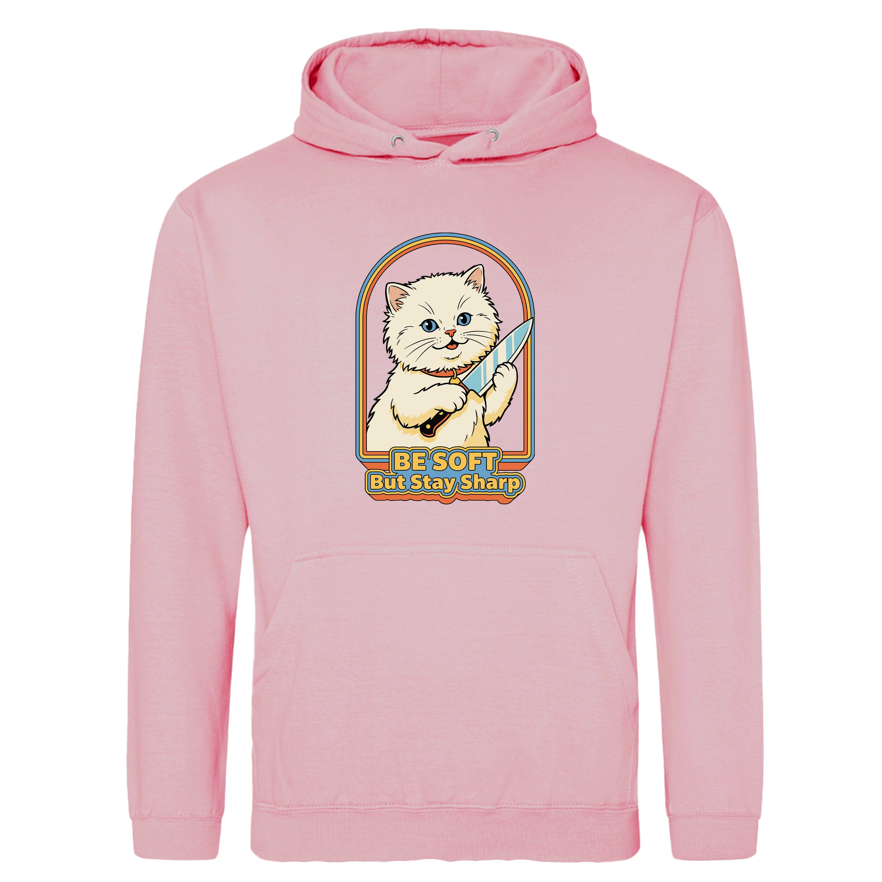 BE SOFT BUT STAY SHARP CAT HOODIE