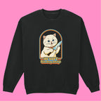 BE SOFT BUT STAY SHARP CAT SWEATSHIRT