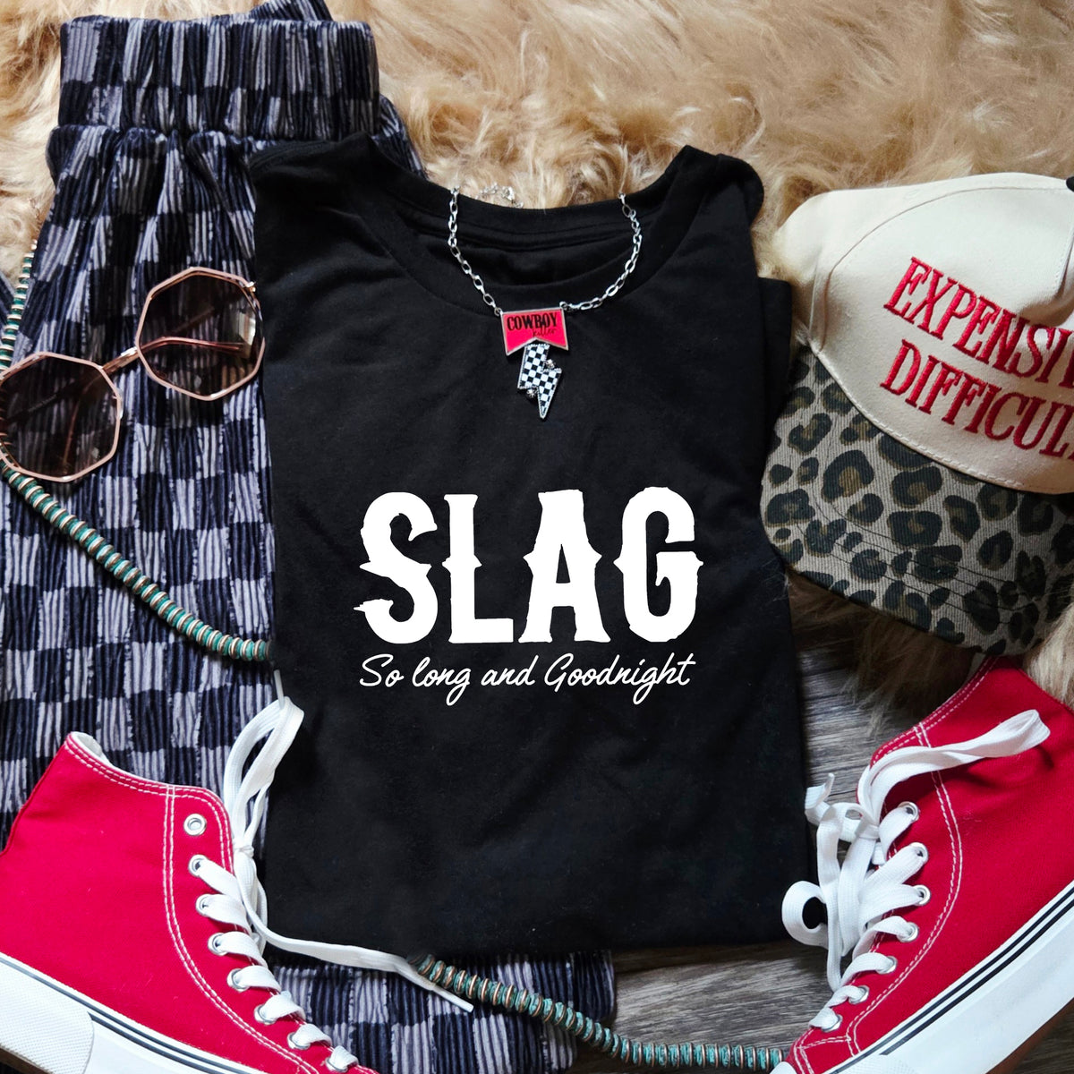 SLAG SO LONG AND GOODNIGHT  T-SHIRT