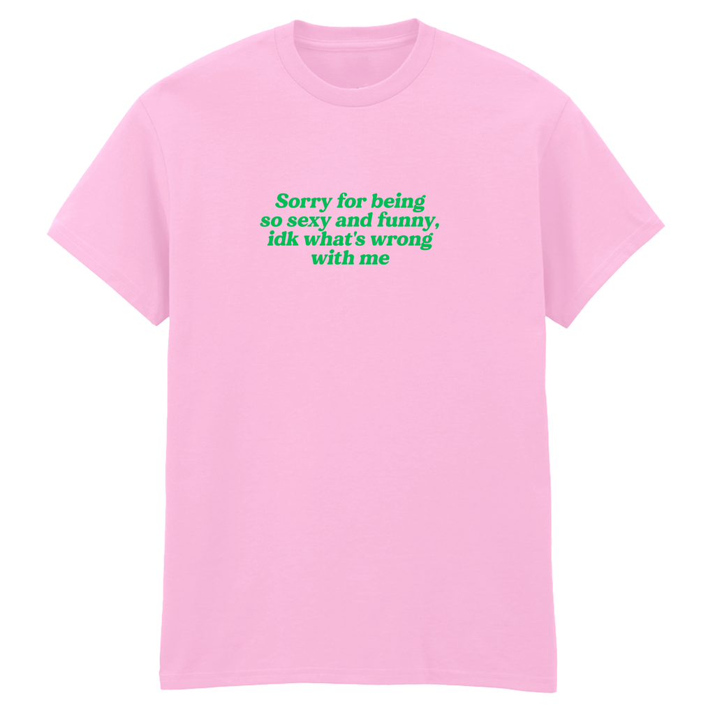 SORRY FOR BEING SEXY AND FUNNY T-SHIRT