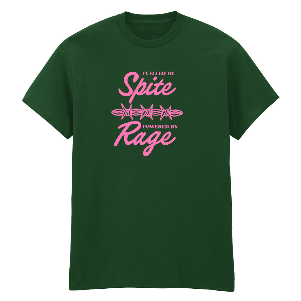 FUELLED BY SPITE POWERED BY RAGE T-SHIRT