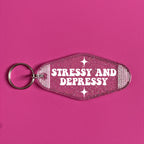 STRESSY AND DEPRESSY KEYRING