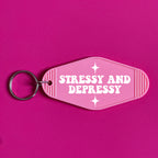 STRESSY AND DEPRESSY KEYRING