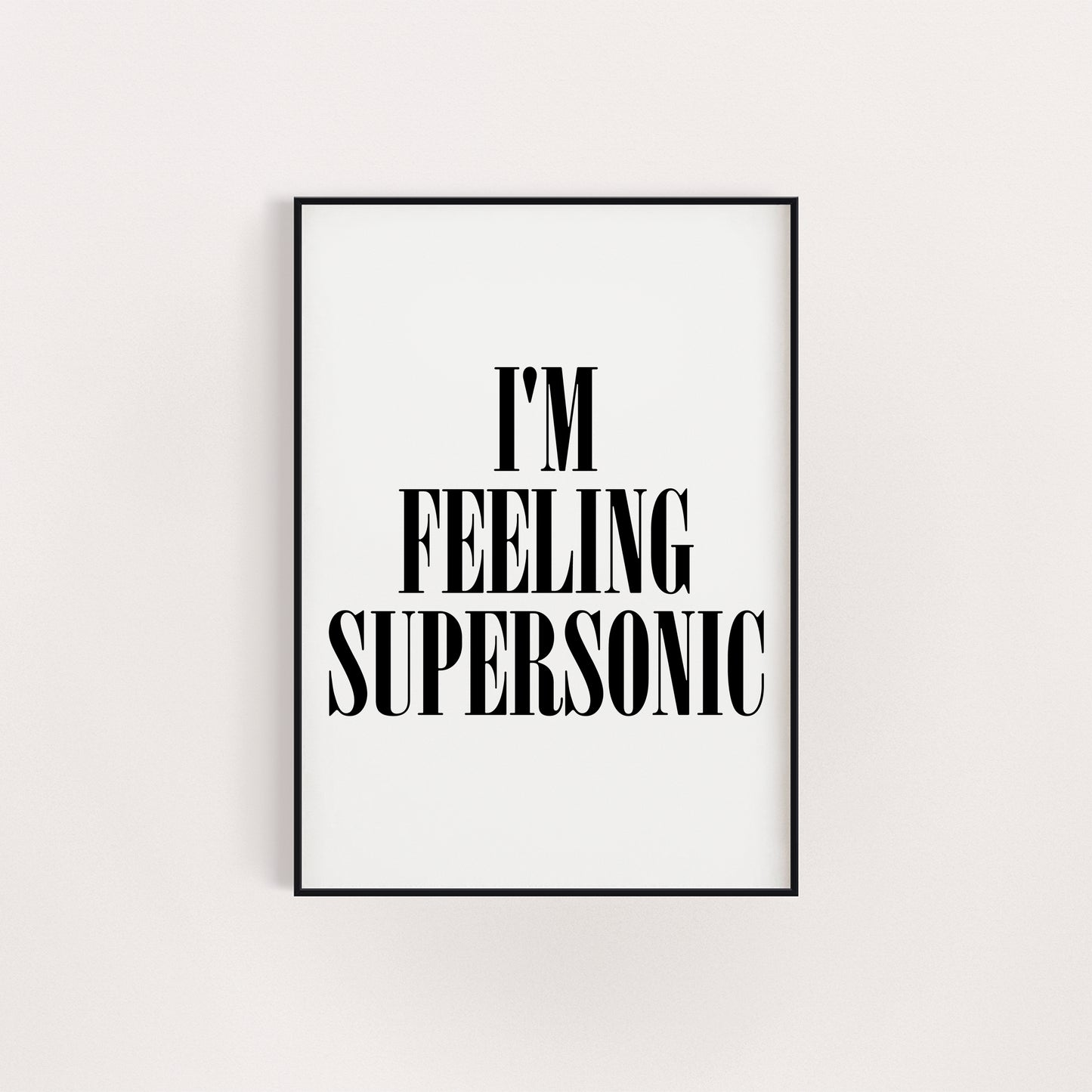 SUPERSONIC PRINT