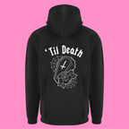 TIL DEATH COFFIN ZIP HOODIE