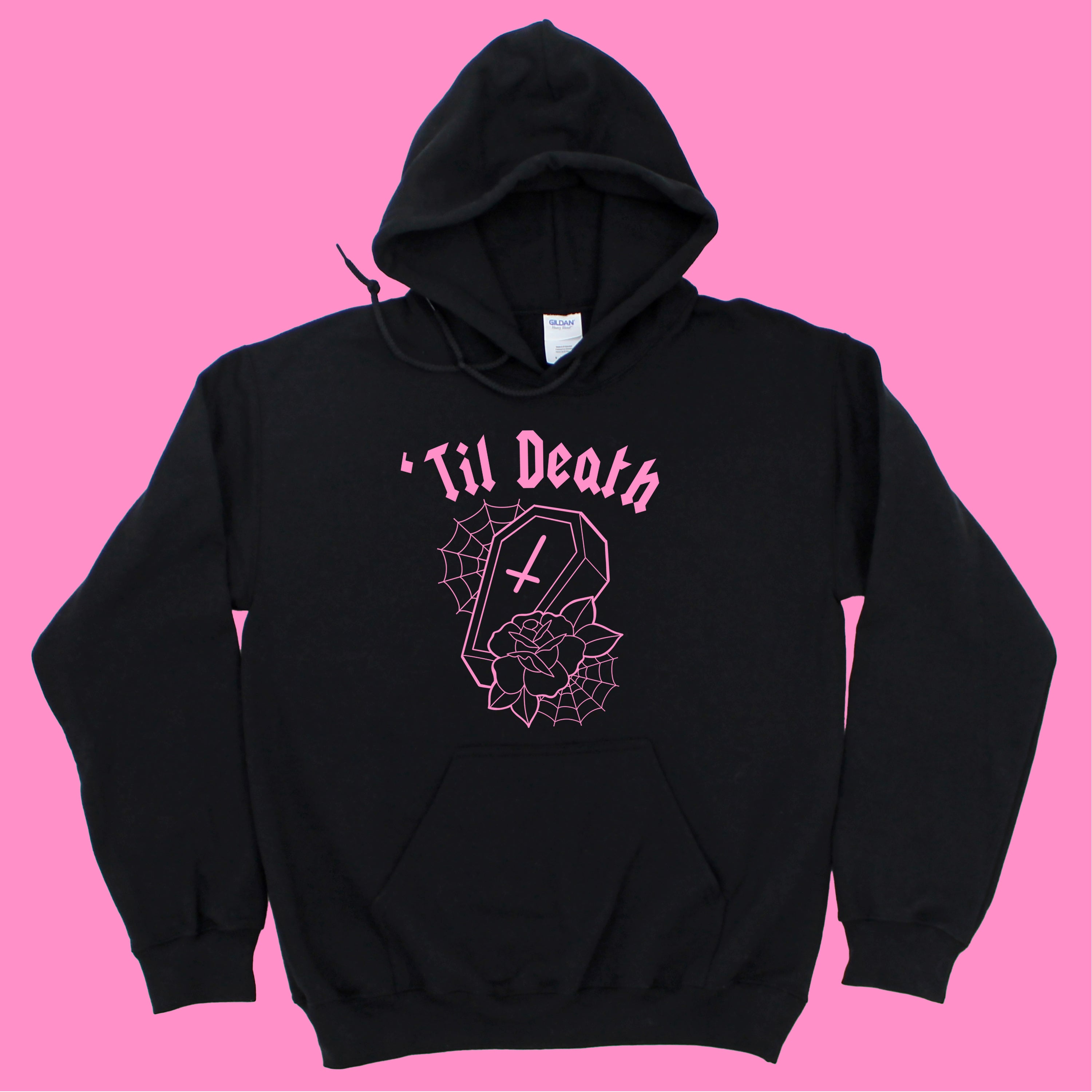 TIL DEATH COFFIN KIDS HOODIE