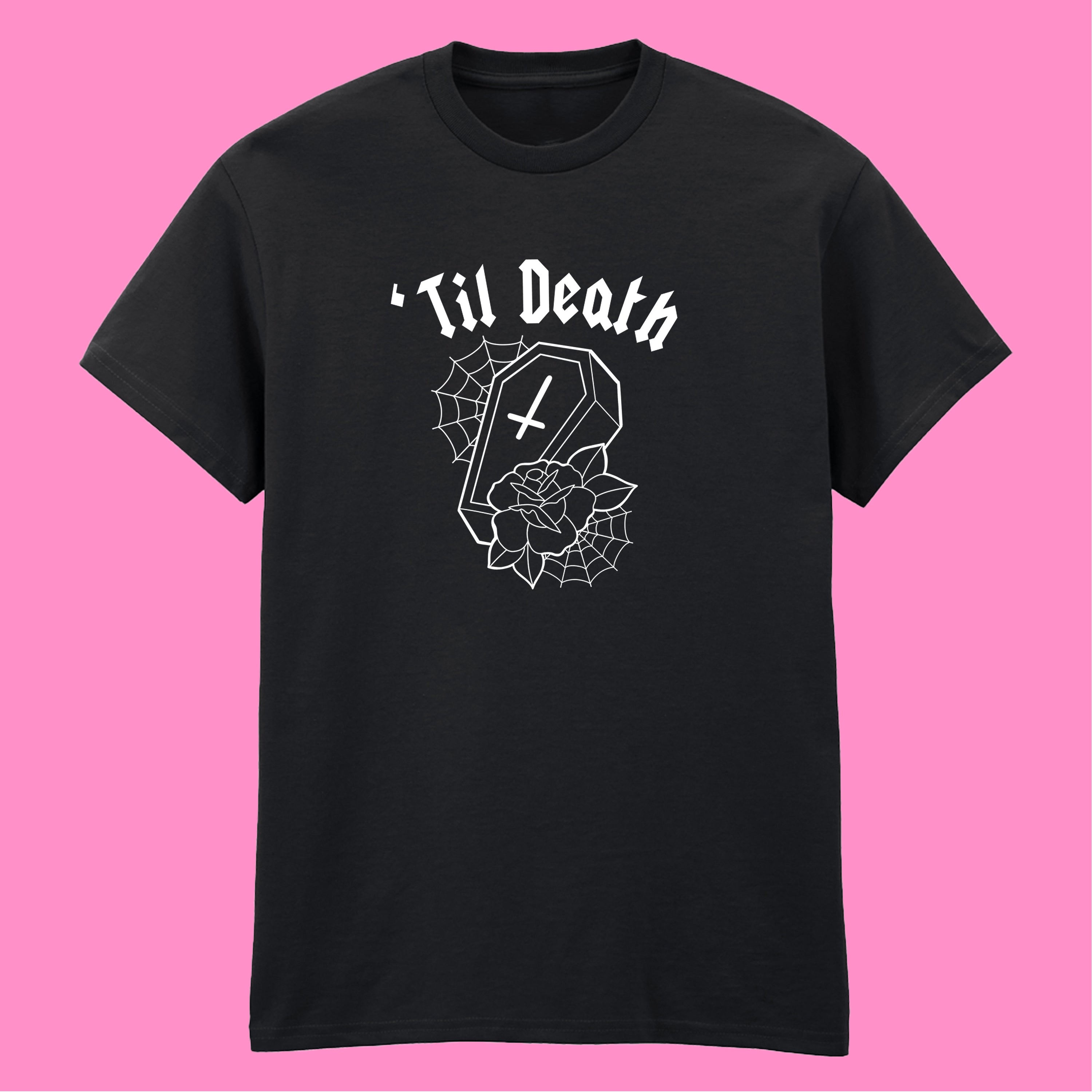 TIL DEATH COFFIN T-SHIRT