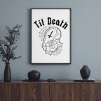 TIL DEATH COFFIN PRINT