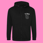 TIL DEATH COFFIN ZIP HOODIE