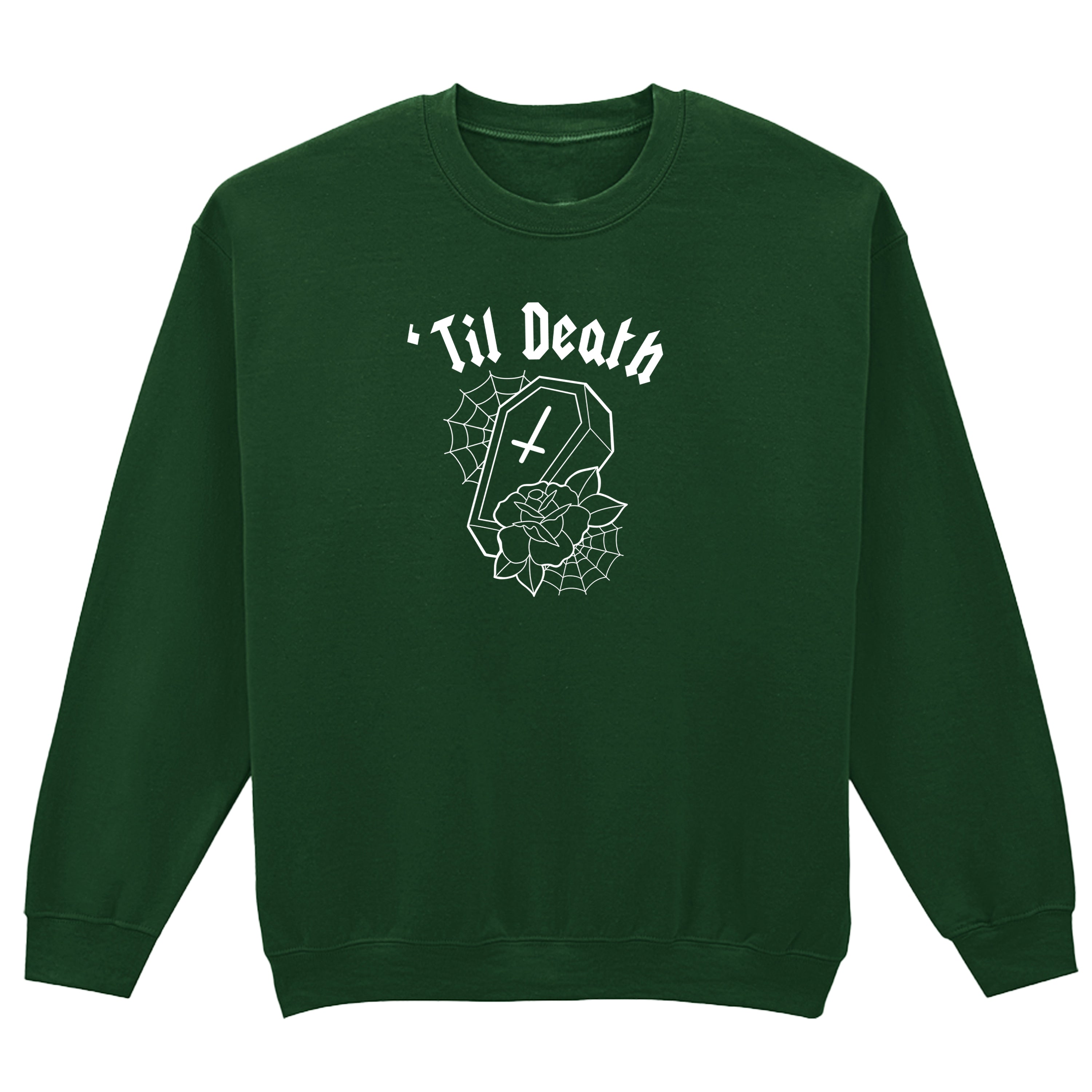 TIL DEATH COFFIN SWEATSHIRT