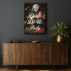 TIL DEATH DO US PARTY PAINT PRINT