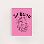 TIL DEATH COFFIN PRINT