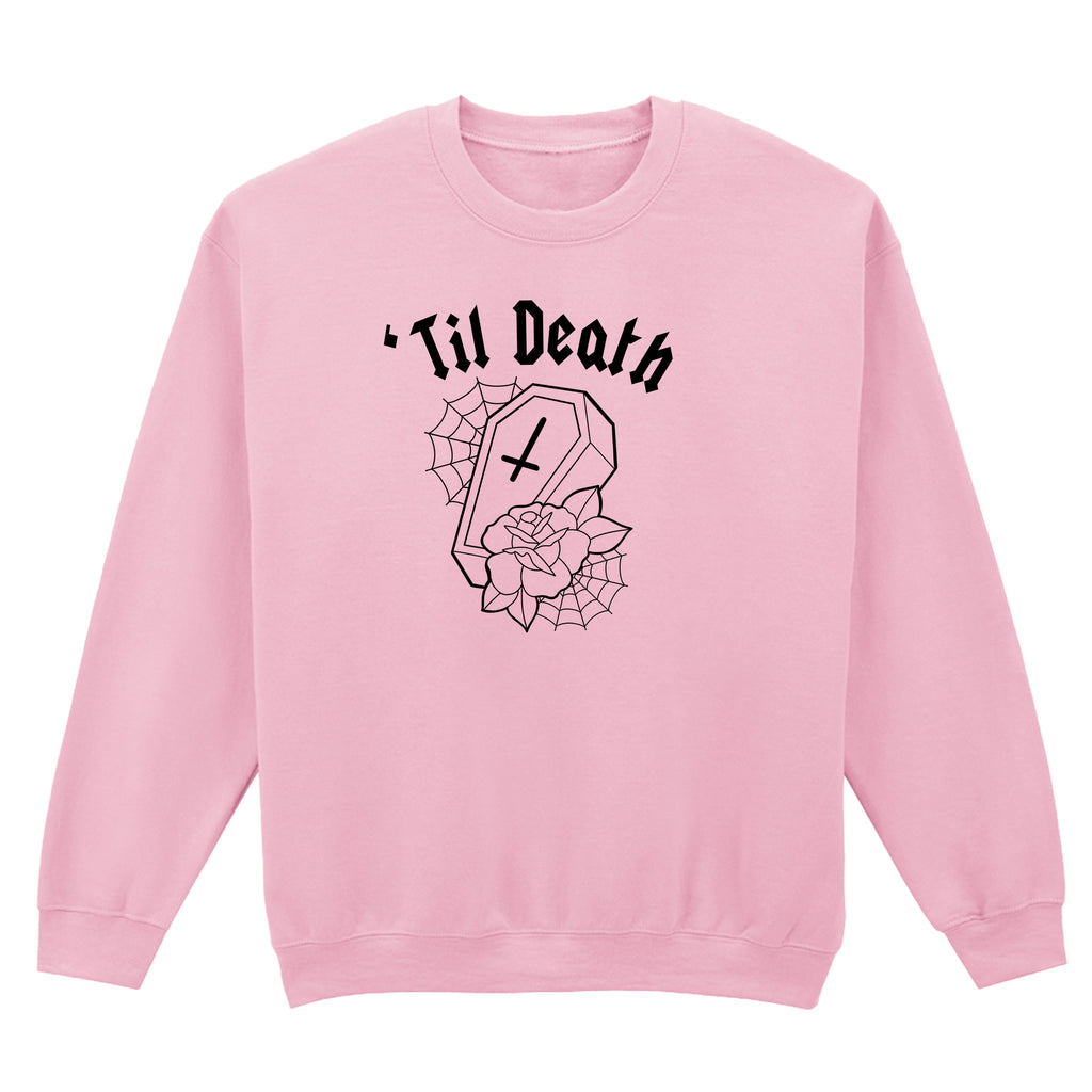 TIL DEATH COFFIN SWEATSHIRT