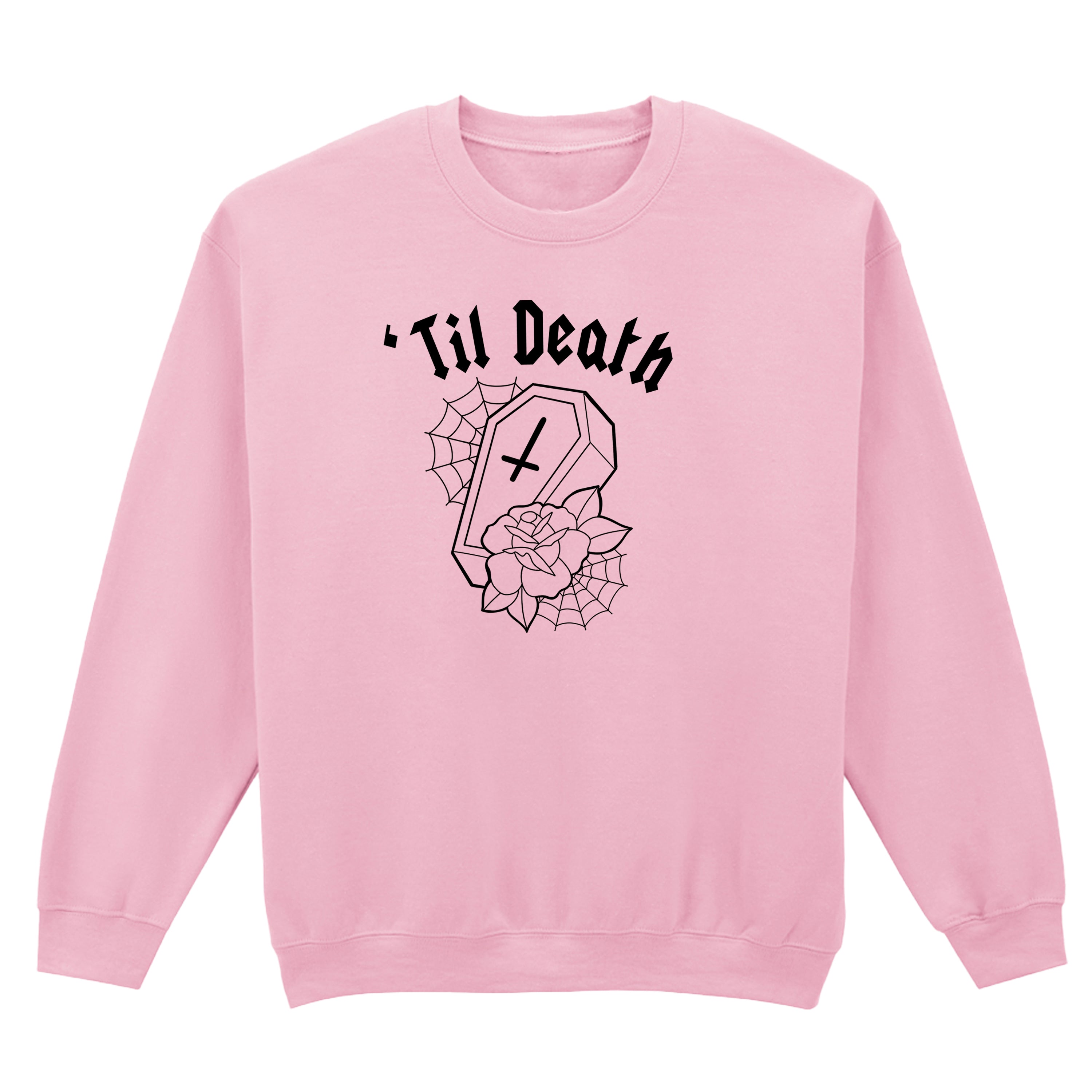 TIL DEATH COFFIN SWEATSHIRT