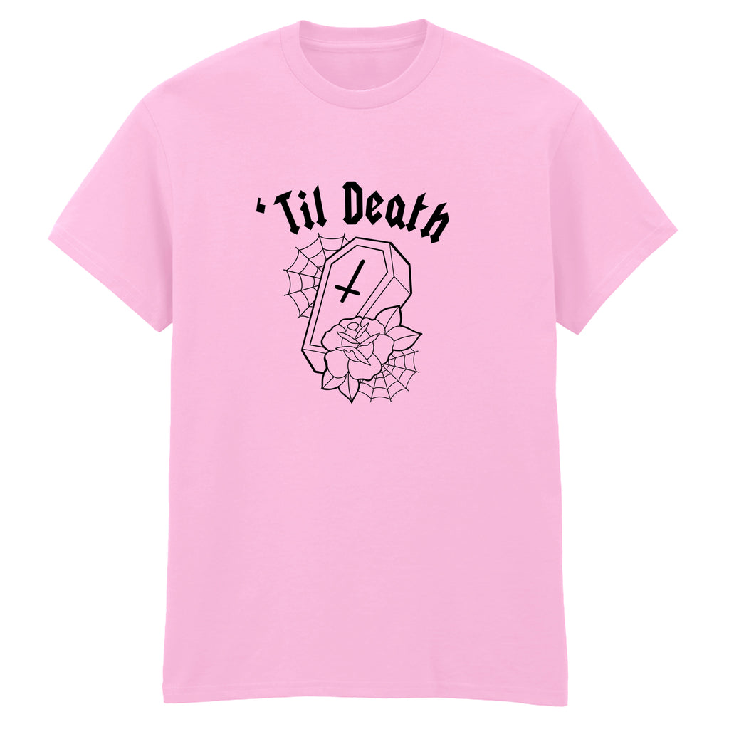 TIL DEATH COFFIN T-SHIRT