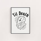 TIL DEATH COFFIN PRINT