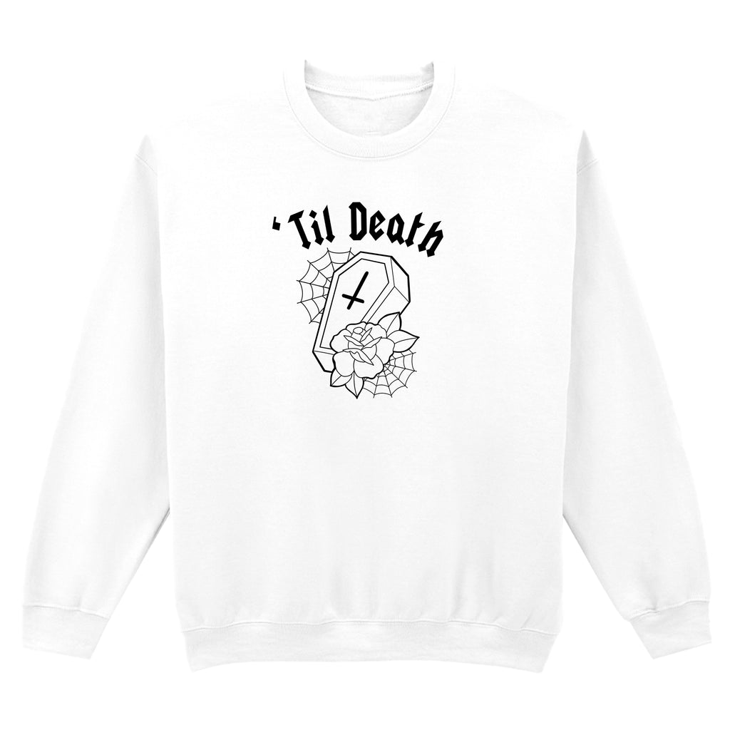 TIL DEATH COFFIN SWEATSHIRT