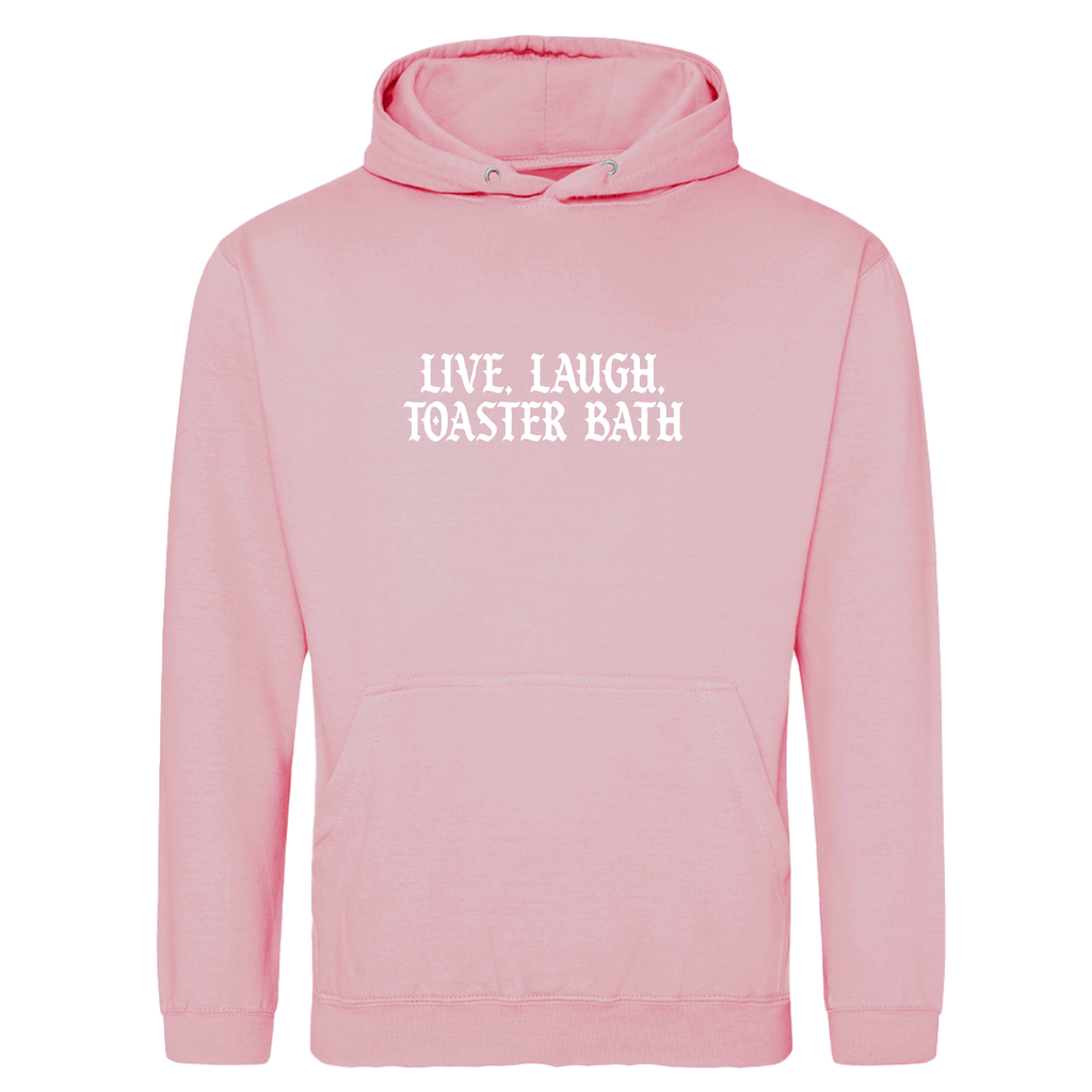 LIVE, LAUGH. TOASTER BATH HOODIE